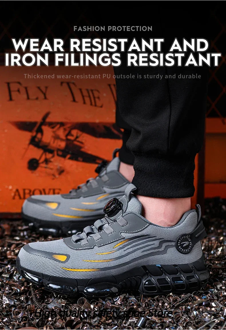 JB Fly Weaving 700 Rotating Button Lightweight Safety Shoes
