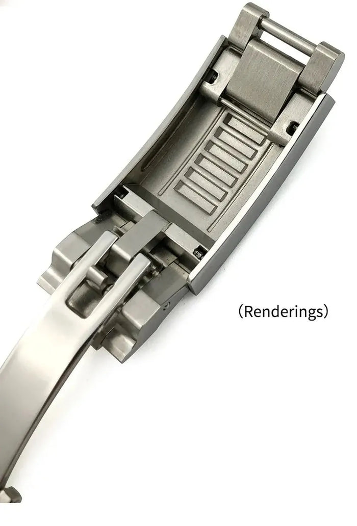 18-19mm Curved-End Rubber Strap with Glidelock Clasp – Dive Style Sport Watch Band-VivaStraps-Viva Timepiece