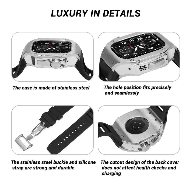 UC0749S Stainless Steel Case Modification Kit for Apple Watch Ultra - Viva Timepiece