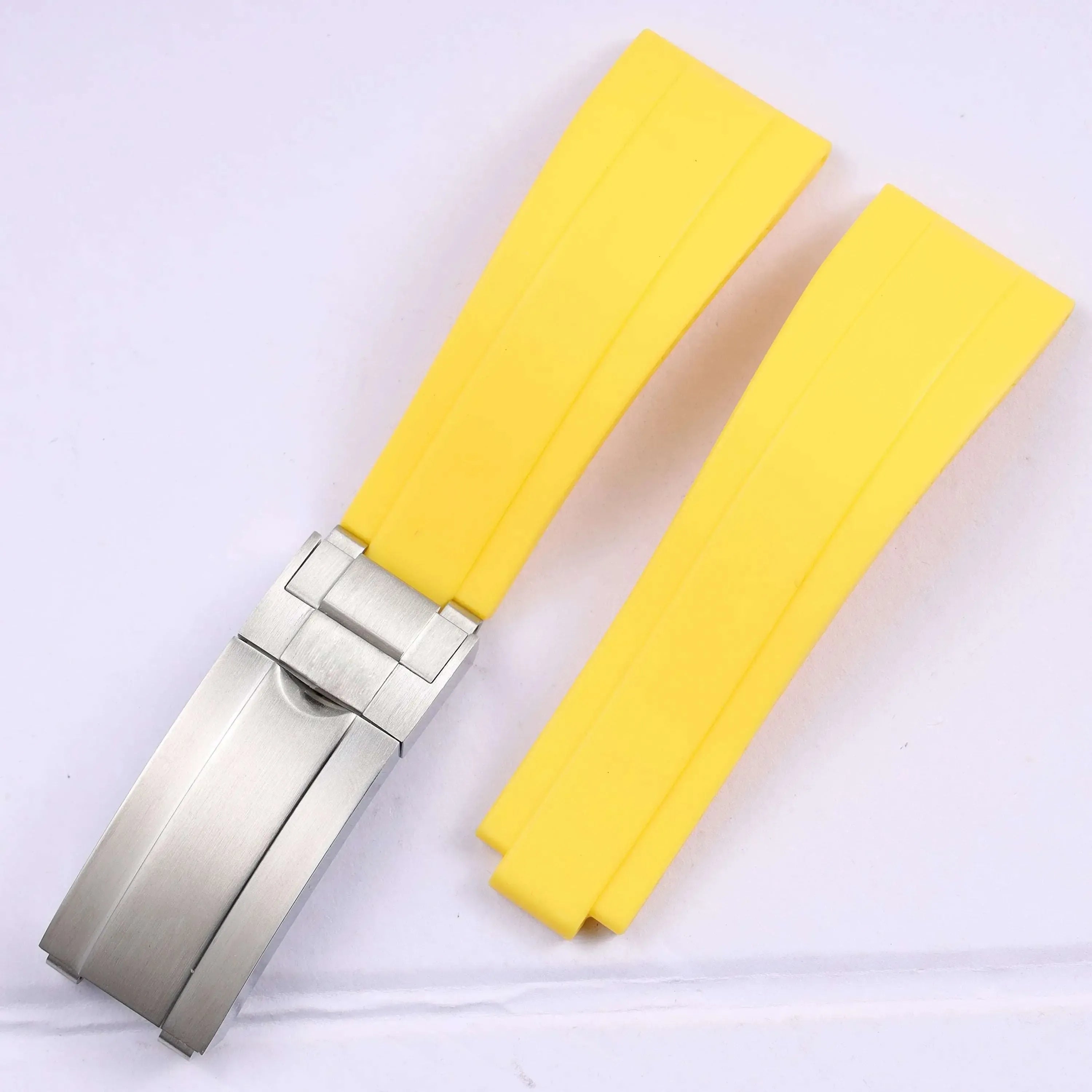 18–19mm Straight-End Rubber Strap with Glidelock Clasp – Dive Style Sport Watch Band-VivaStraps-Viva Timepiece