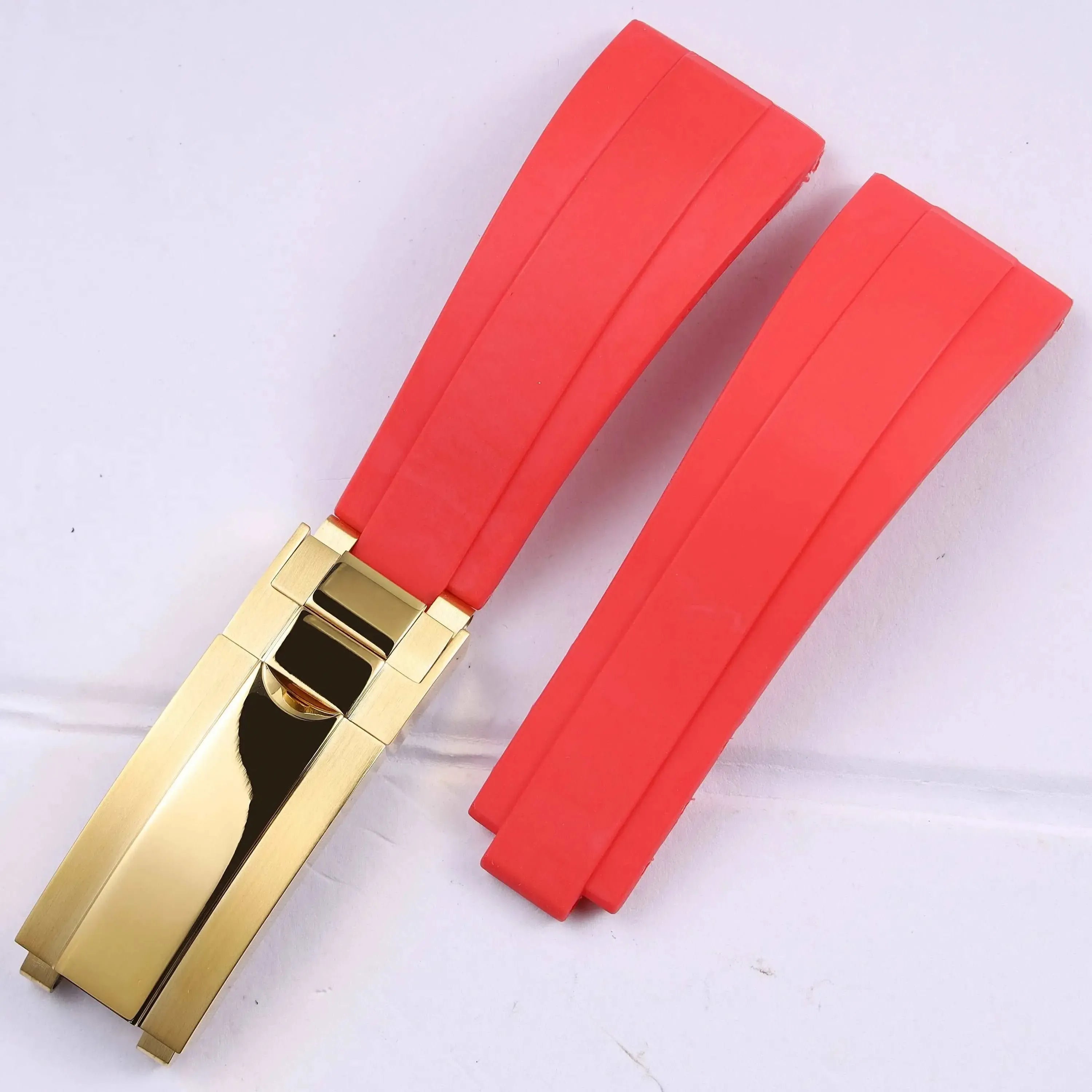 Rubber Watch Strap 18mm 19mm Glidelock Clasp – Compatible with Submariner