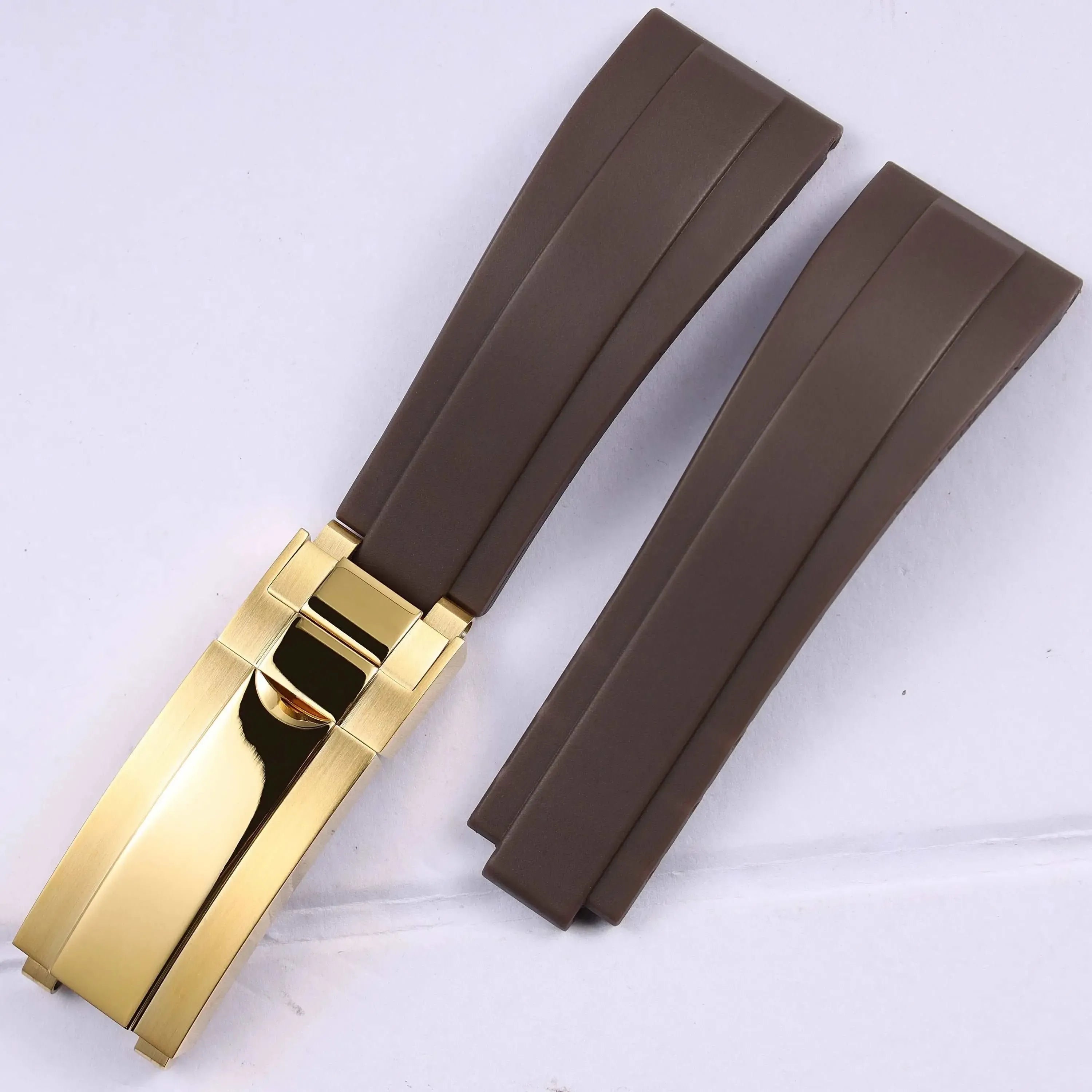Rubber Watch Strap 18mm 19mm Glidelock Clasp – Compatible with Submariner