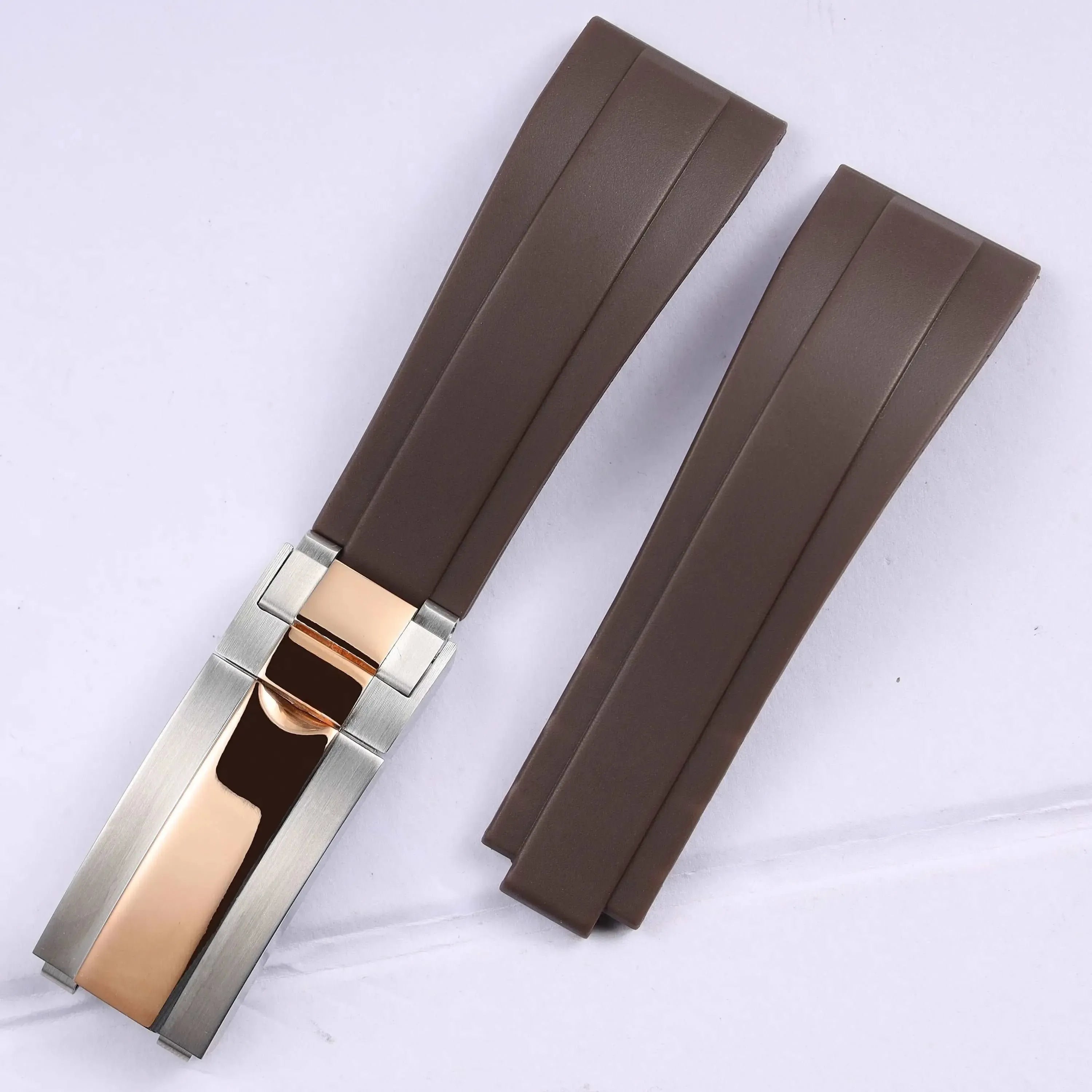 Rubber Watch Strap 18mm 19mm Glidelock Clasp – Compatible with Submariner