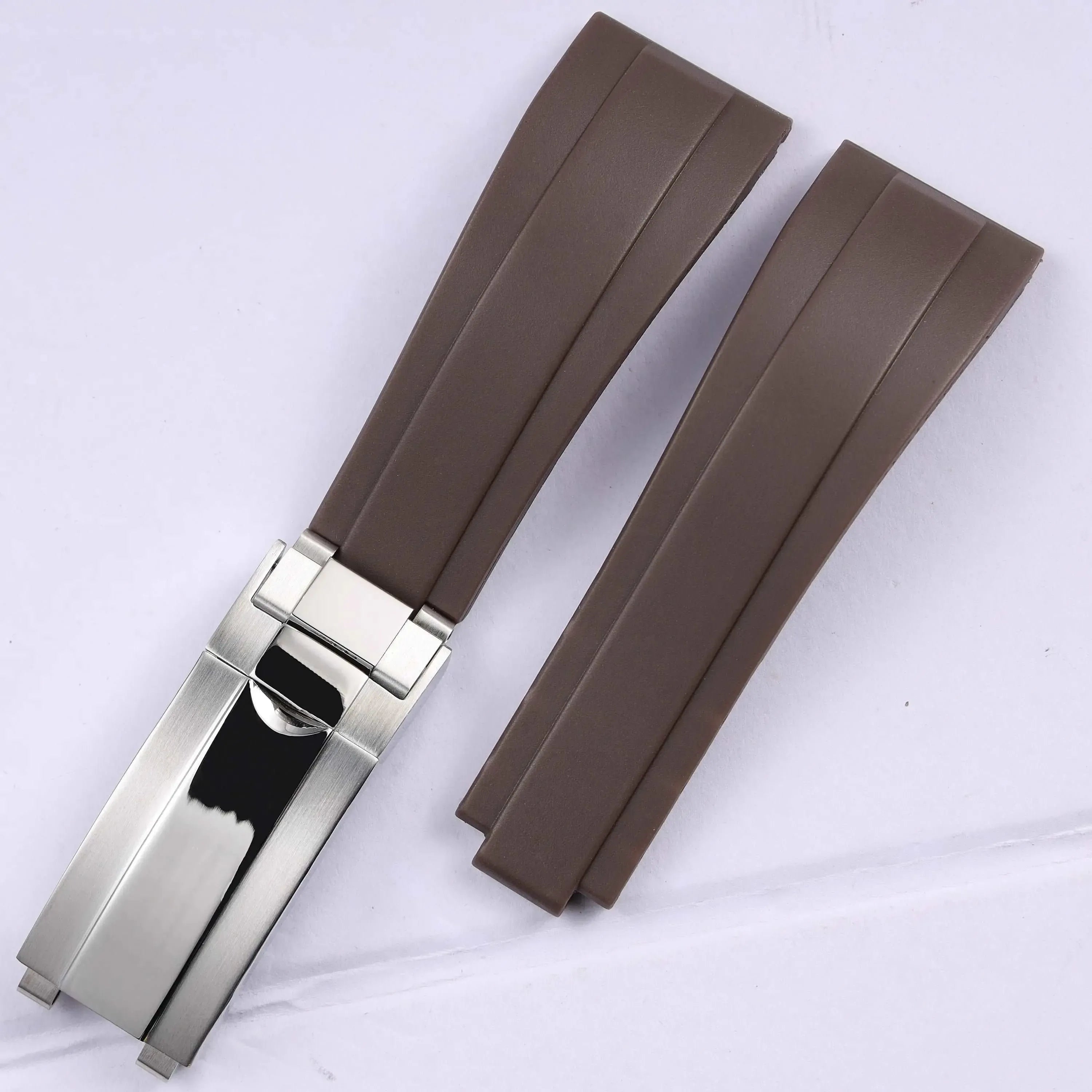 Rubber Watch Strap 18mm 19mm Glidelock Clasp – Compatible with Submariner