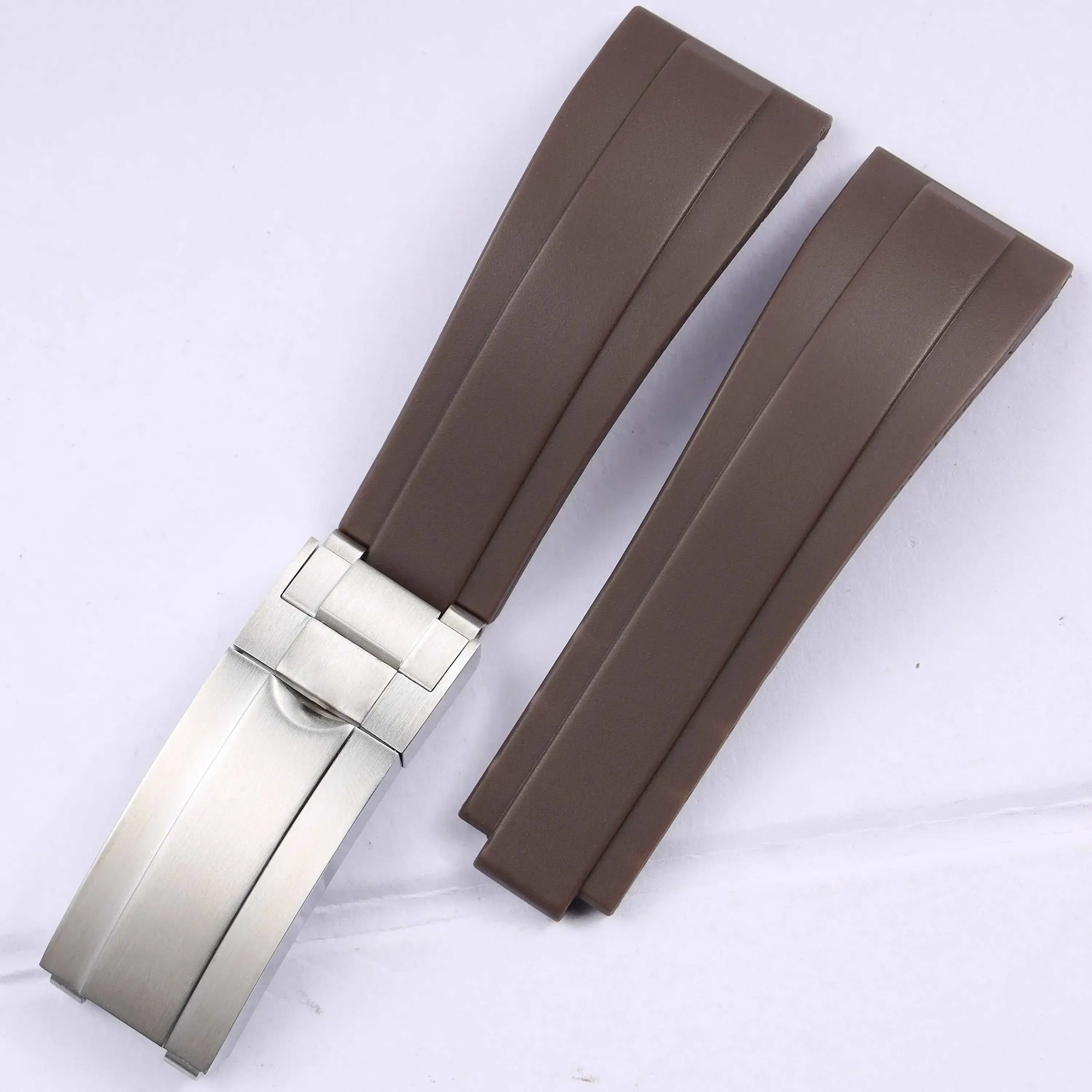 Rubber Watch Strap 18mm 19mm Glidelock Clasp – Compatible with Submariner