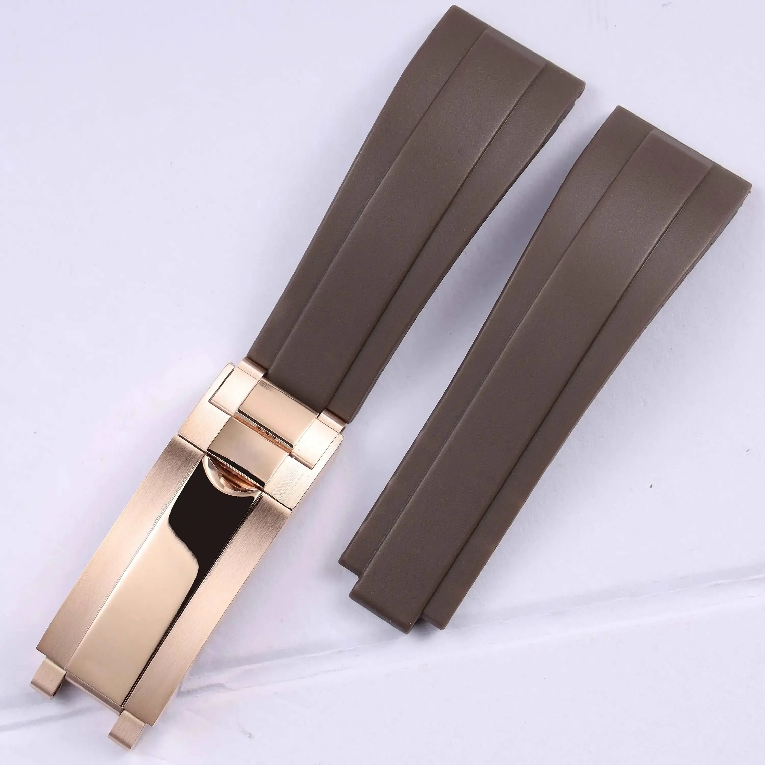Rubber Watch Strap 18mm 19mm Glidelock Clasp – Compatible with Submariner