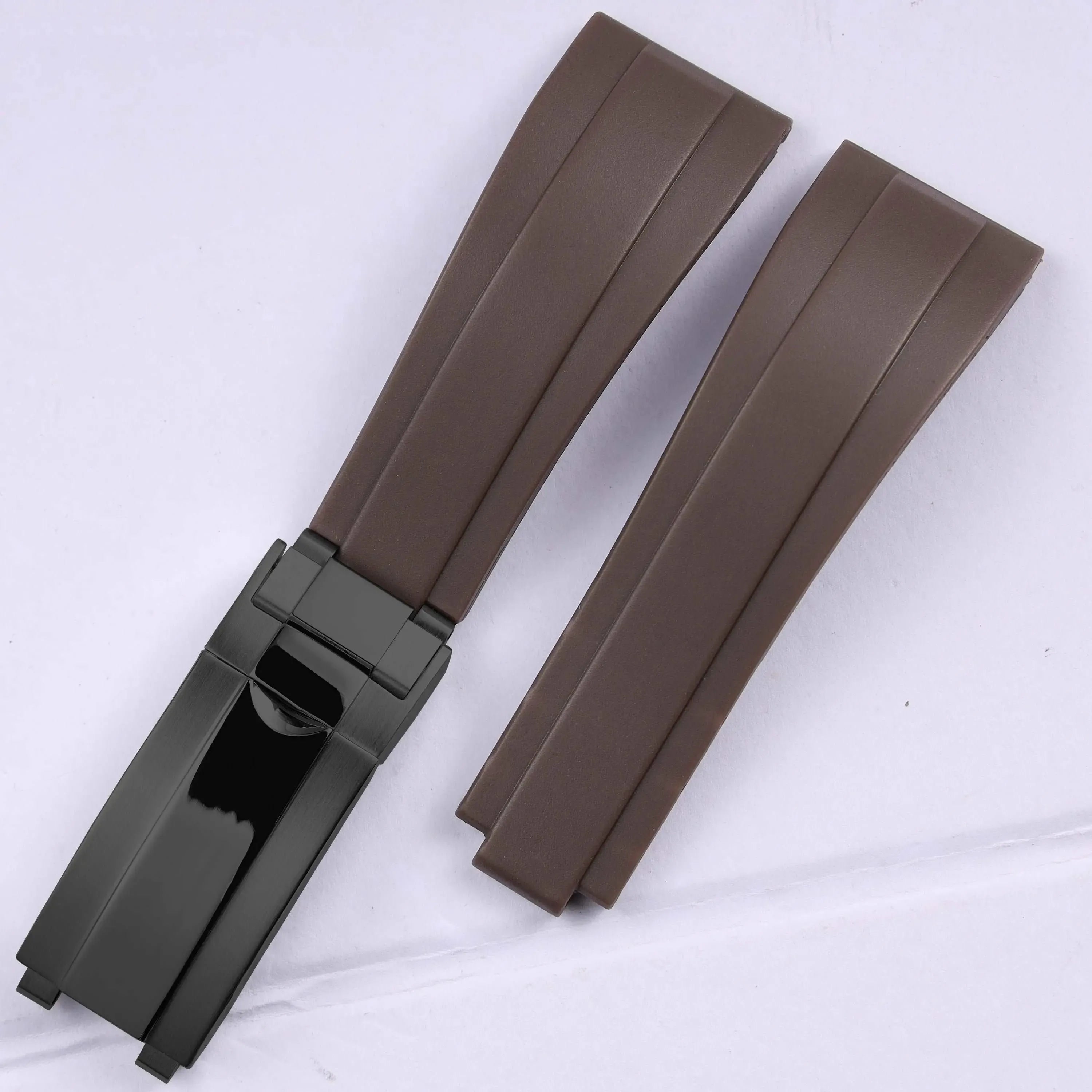 Rubber Watch Strap 18mm 19mm Glidelock Clasp – Compatible with Submariner