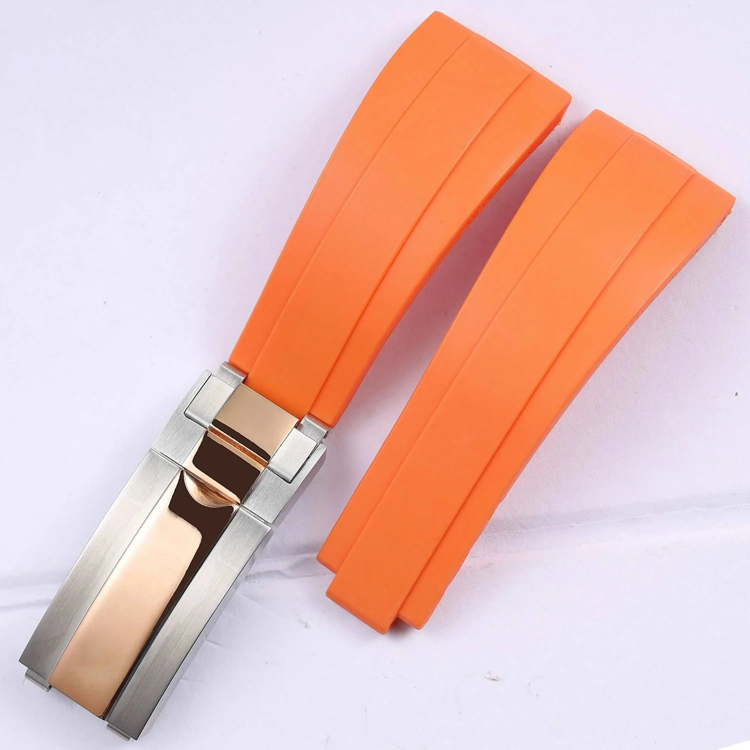 Rubber Watch Strap 18mm 19mm Glidelock Clasp – Compatible with Submariner