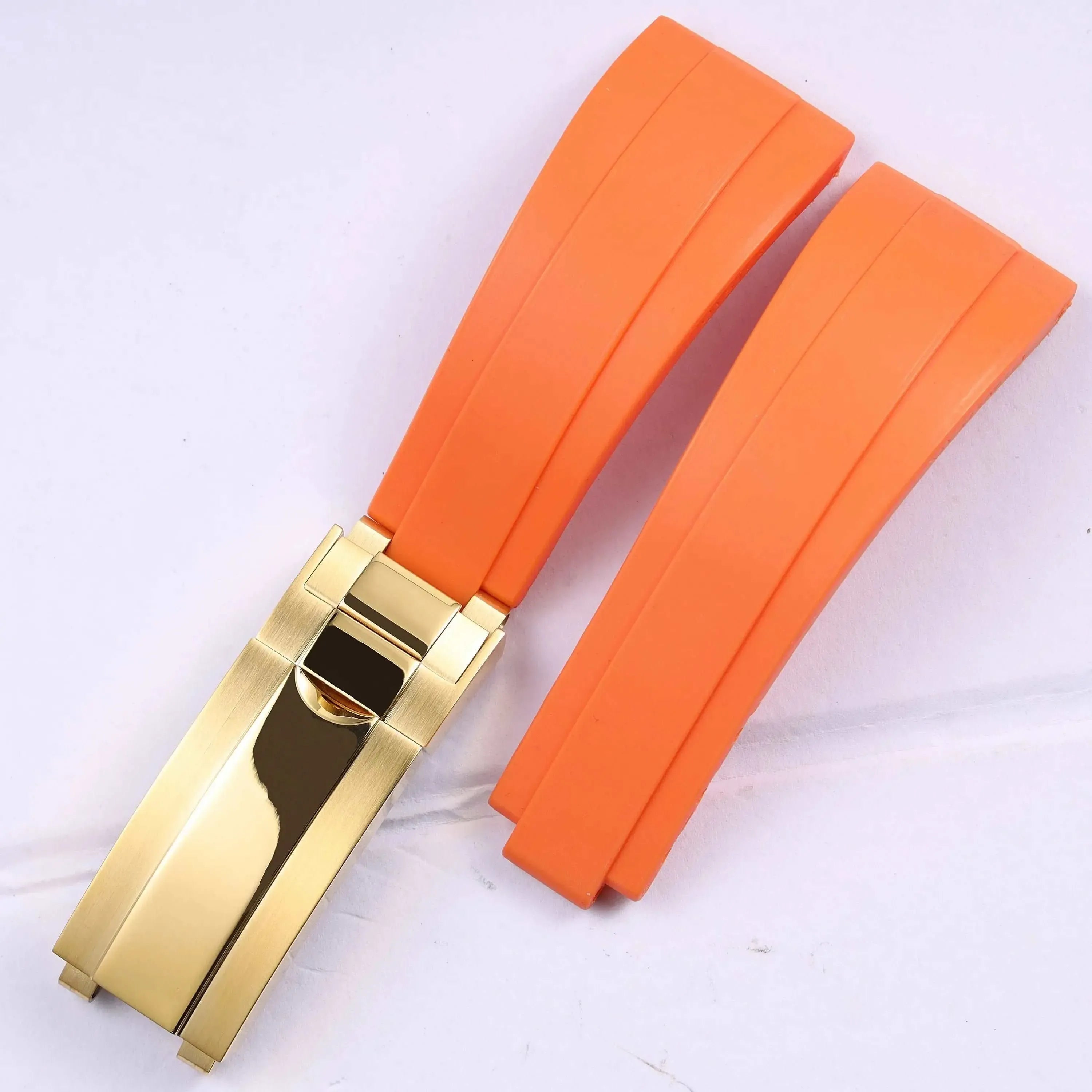 Rubber Watch Strap 18mm 19mm Glidelock Clasp – Compatible with Submariner