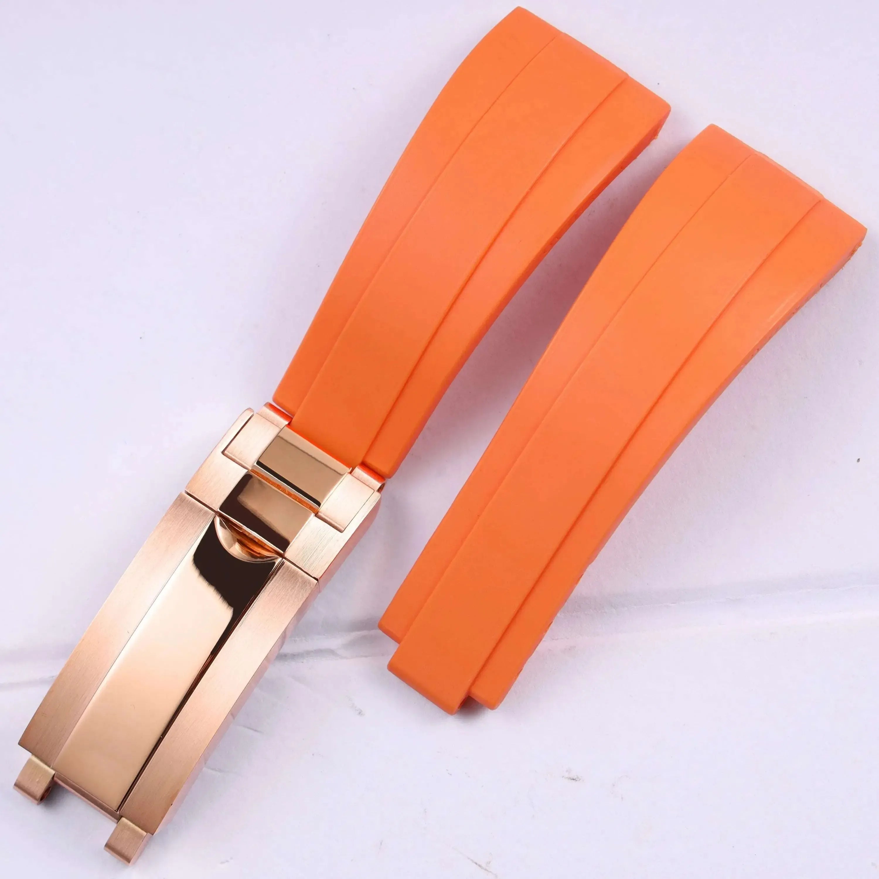 Rubber Watch Strap 18mm 19mm Glidelock Clasp – Compatible with Submariner