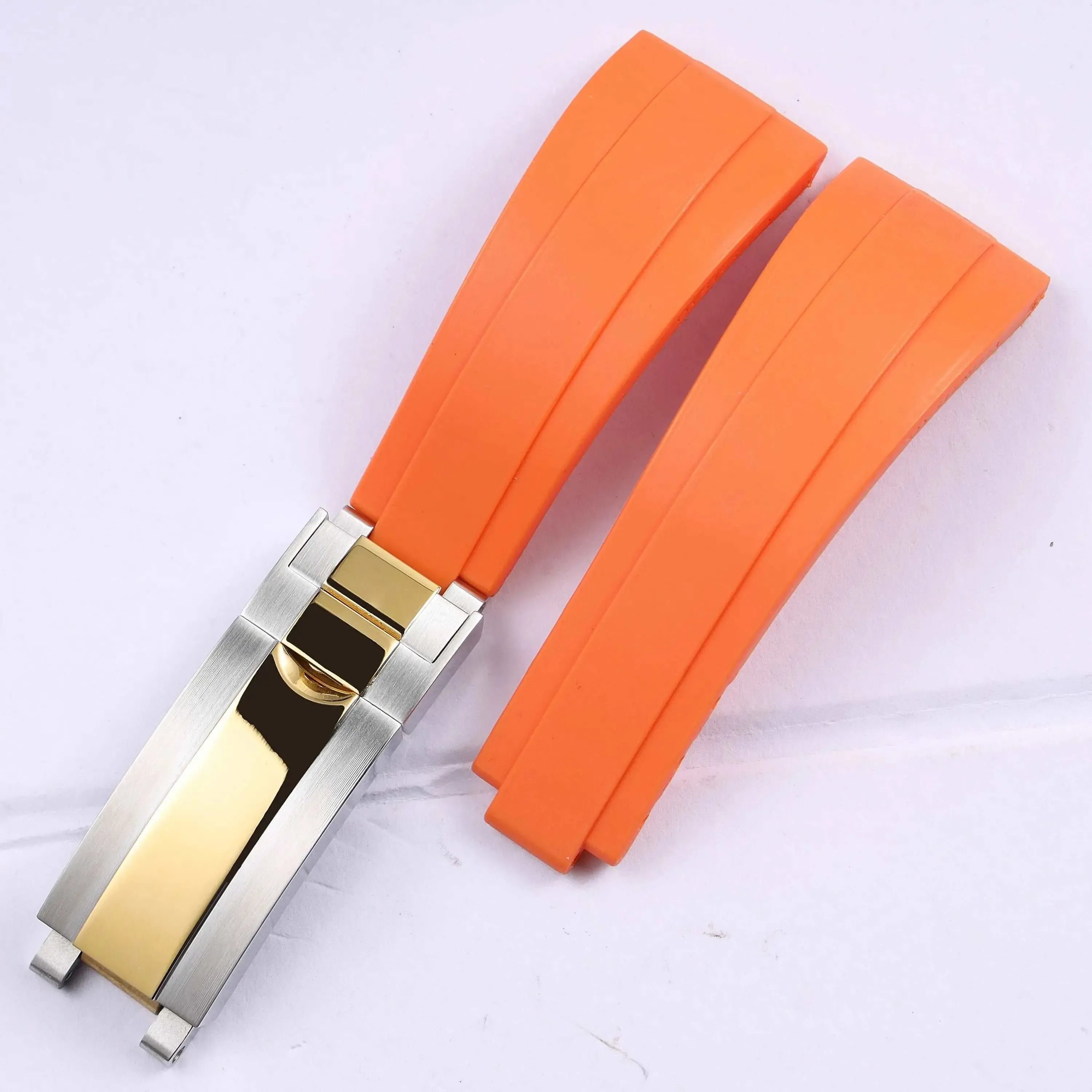 Rubber Watch Strap 18mm 19mm Glidelock Clasp – Compatible with Submariner