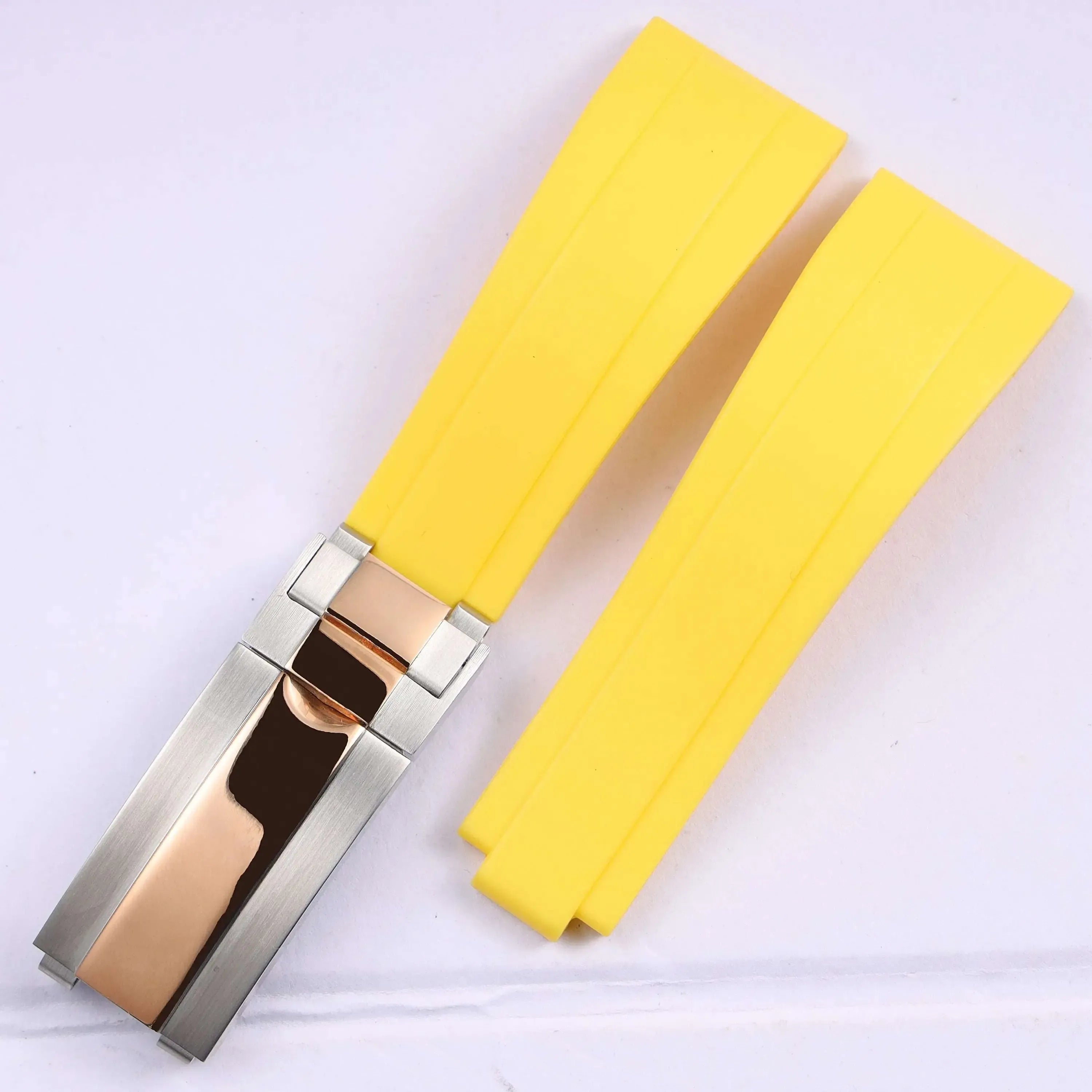 Rubber Watch Strap 18mm 19mm Glidelock Clasp – Compatible with Submariner