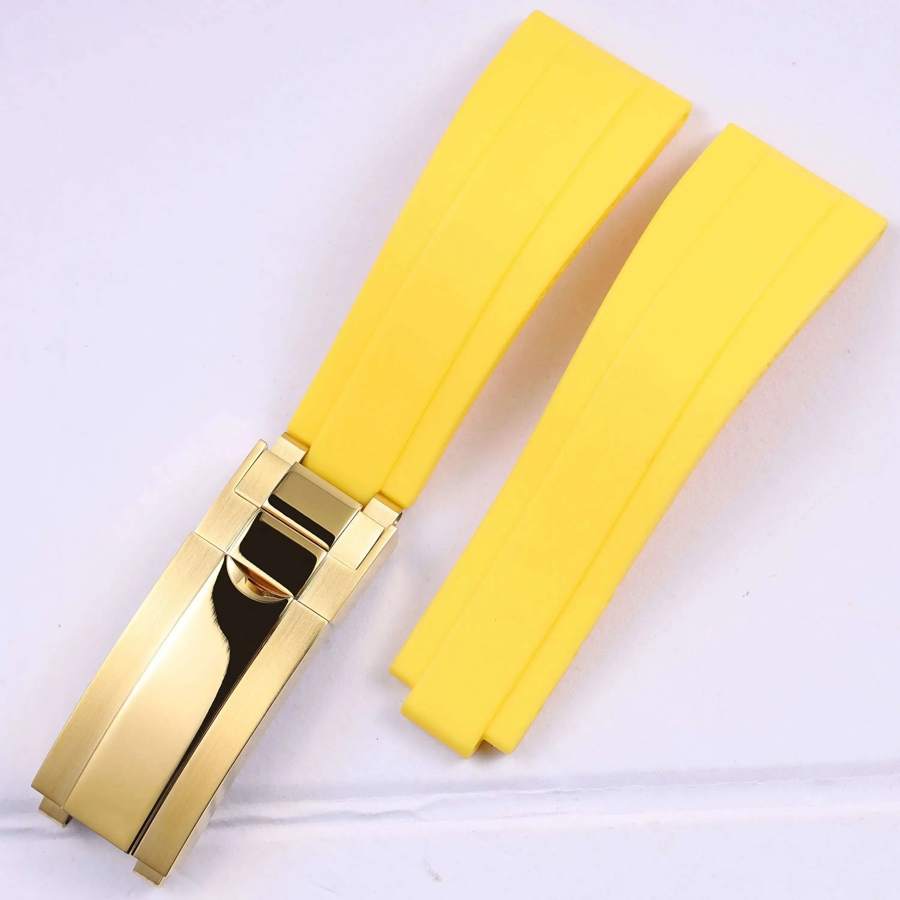 Rubber Watch Strap 18mm 19mm Glidelock Clasp – Compatible with Submariner
