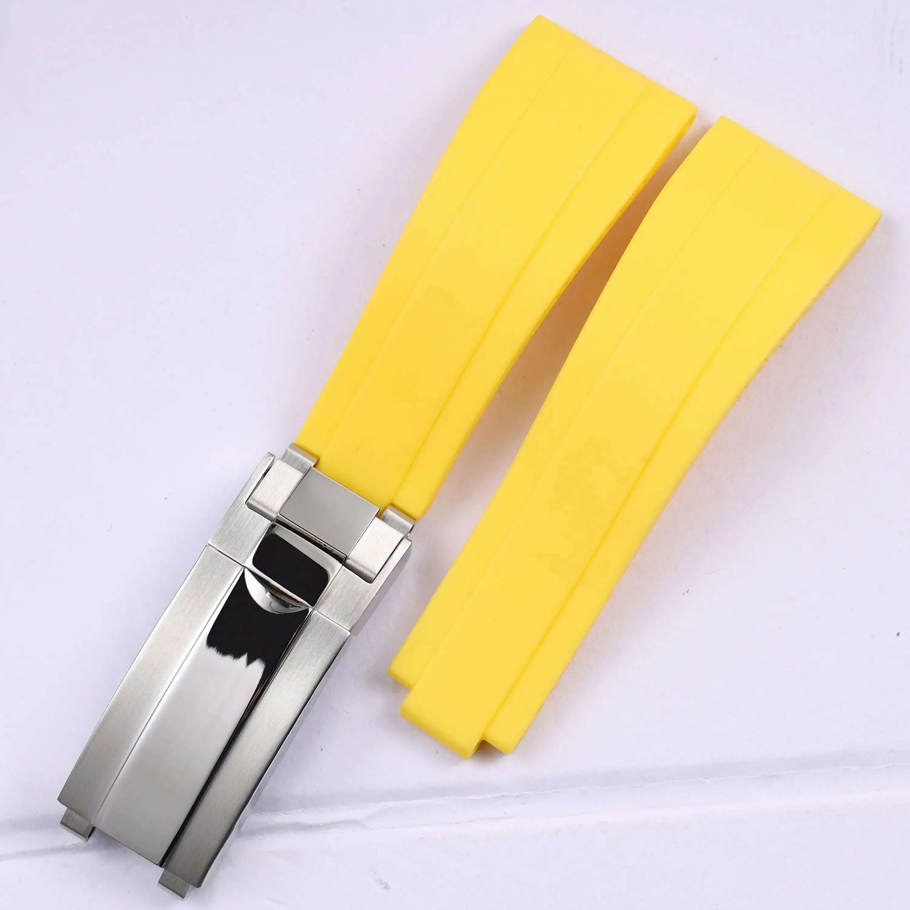 Rubber Watch Strap 18mm 19mm Glidelock Clasp – Compatible with Submariner