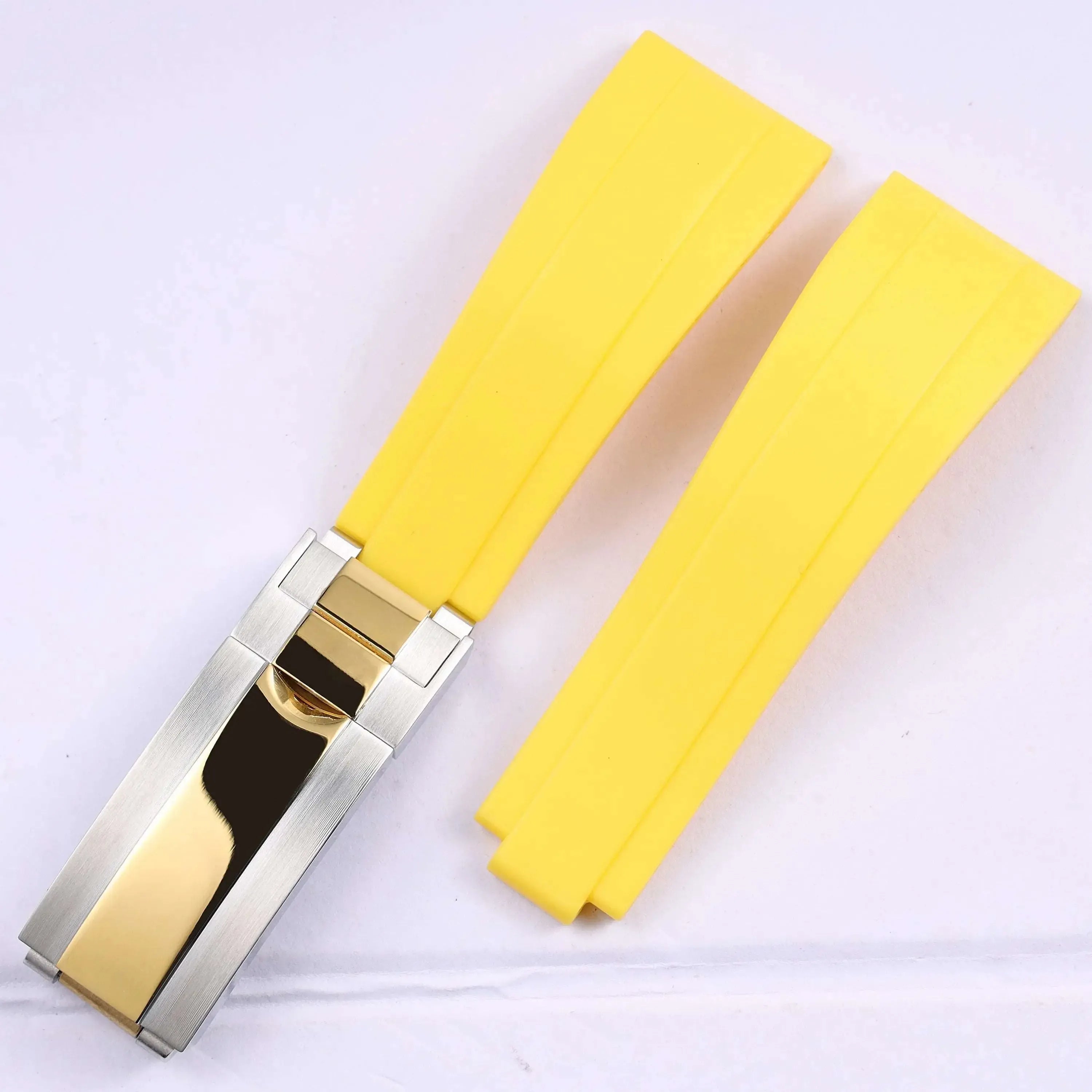Rubber Watch Strap 18mm 19mm Glidelock Clasp – Compatible with Submariner
