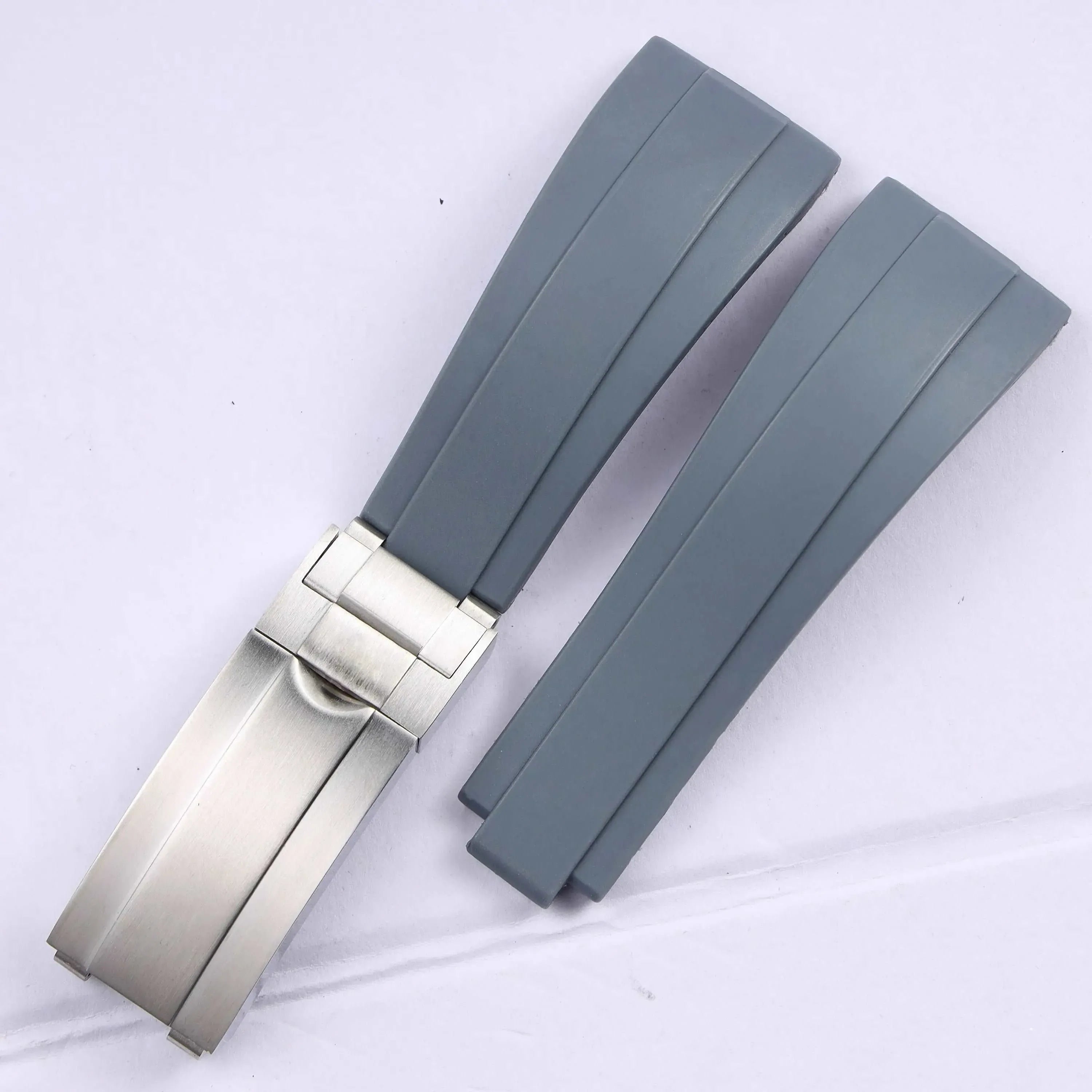 Rubber Watch Strap 18mm 19mm Glidelock Clasp – Compatible with Submariner