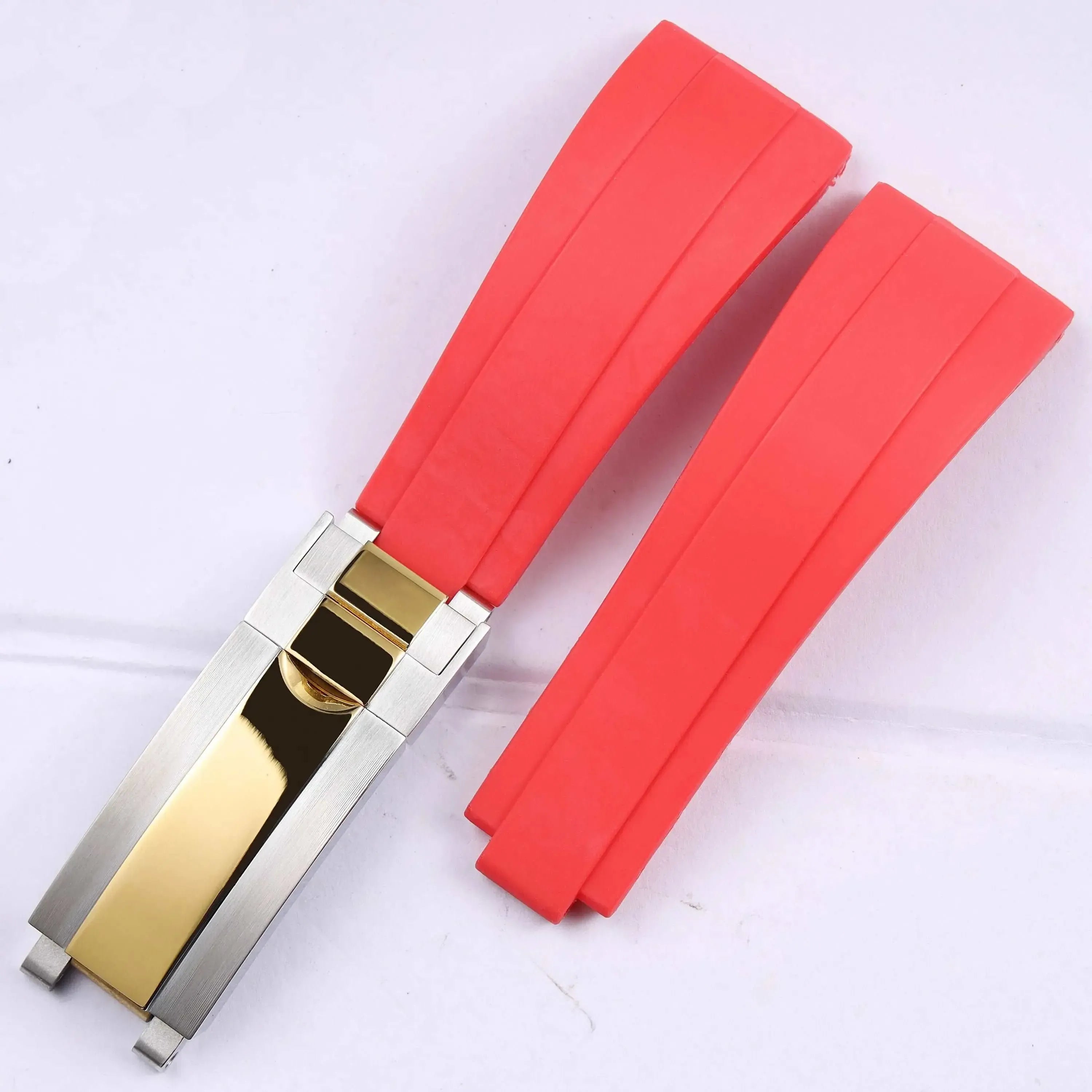 Rubber Watch Strap 18mm 19mm Glidelock Clasp – Compatible with Submariner