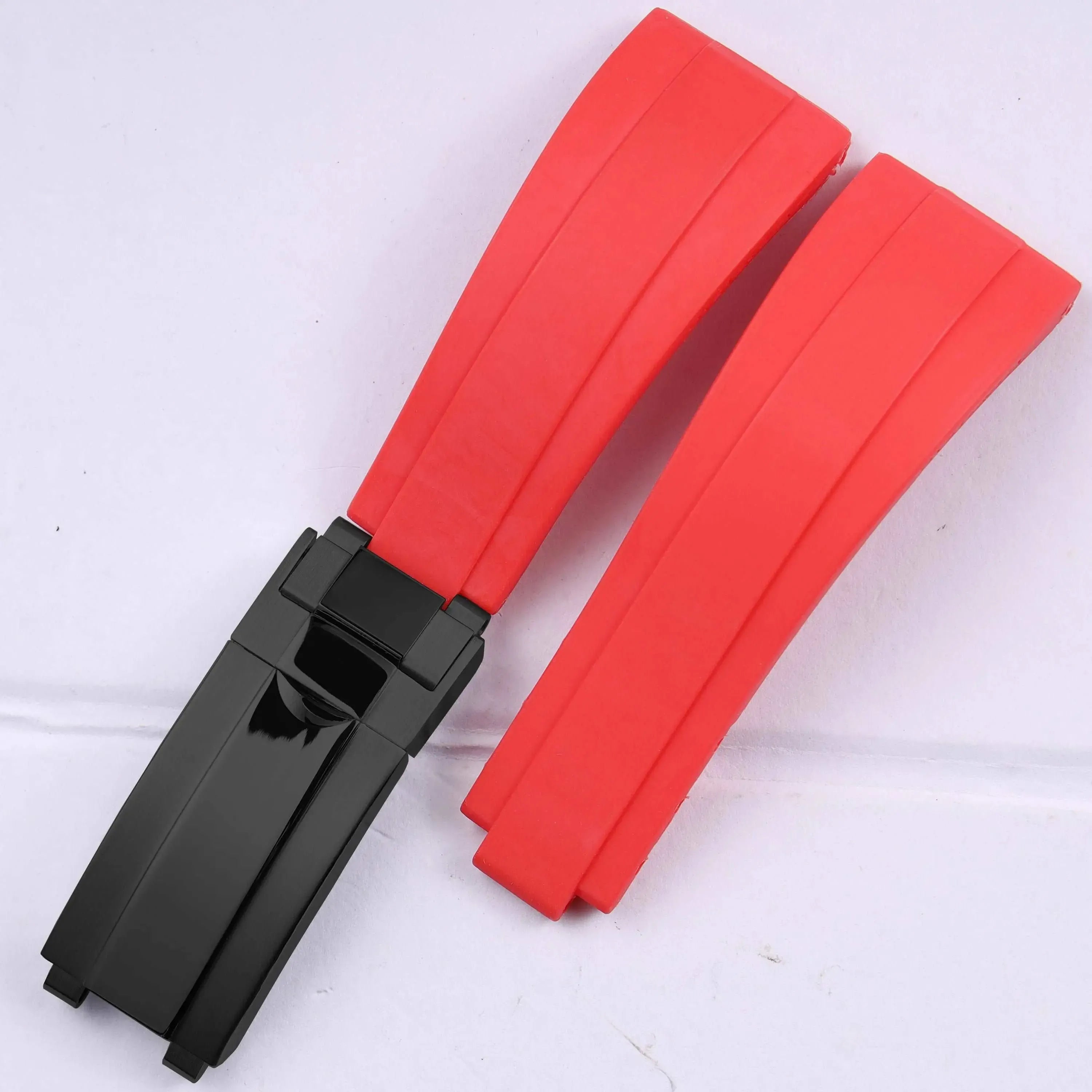 Rubber Watch Strap 18mm 19mm Glidelock Clasp – Compatible with Submariner