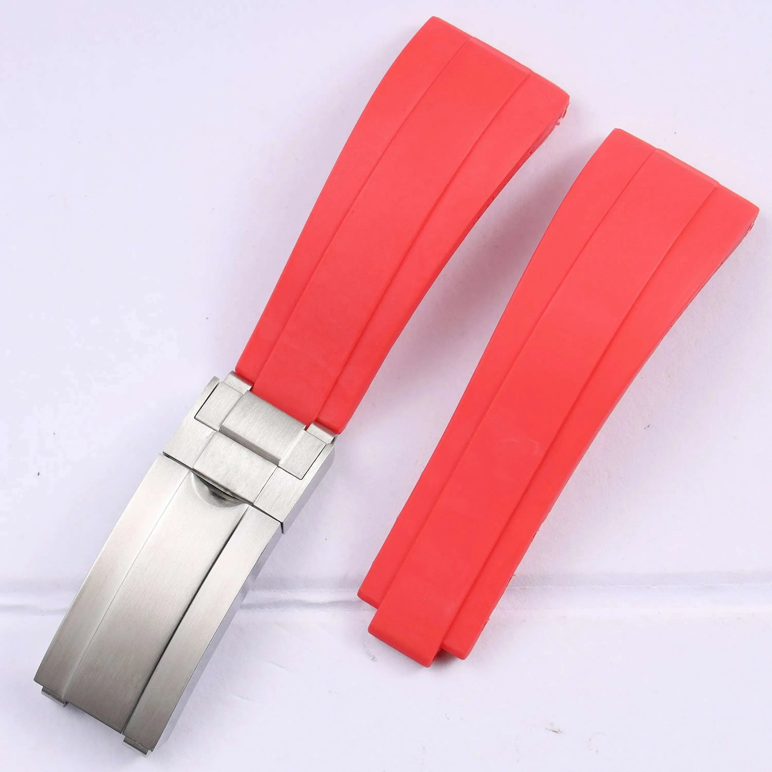 Rubber Watch Strap 18mm 19mm Glidelock Clasp – Compatible with Submariner