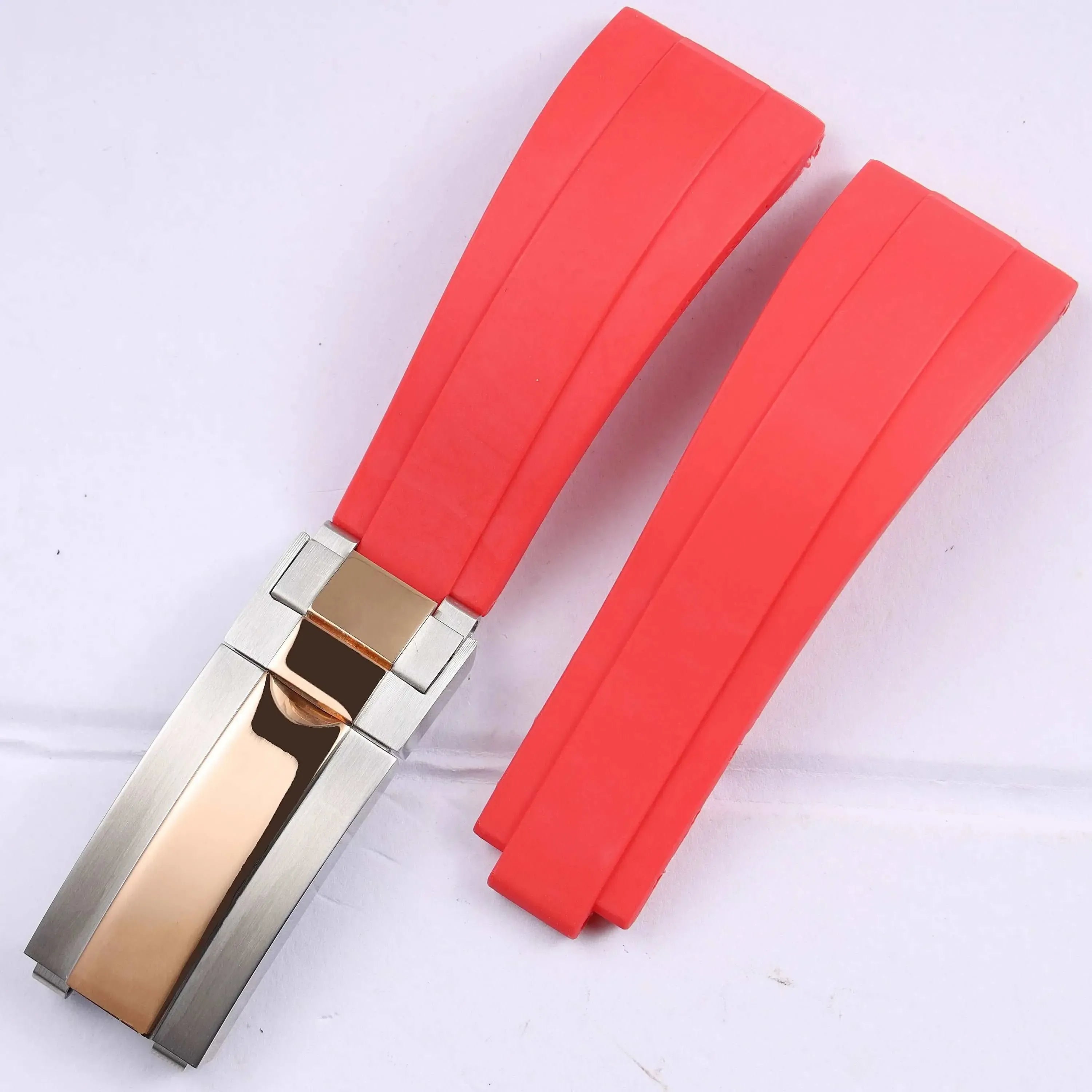 Rubber Watch Strap 18mm 19mm Glidelock Clasp – Compatible with Submariner