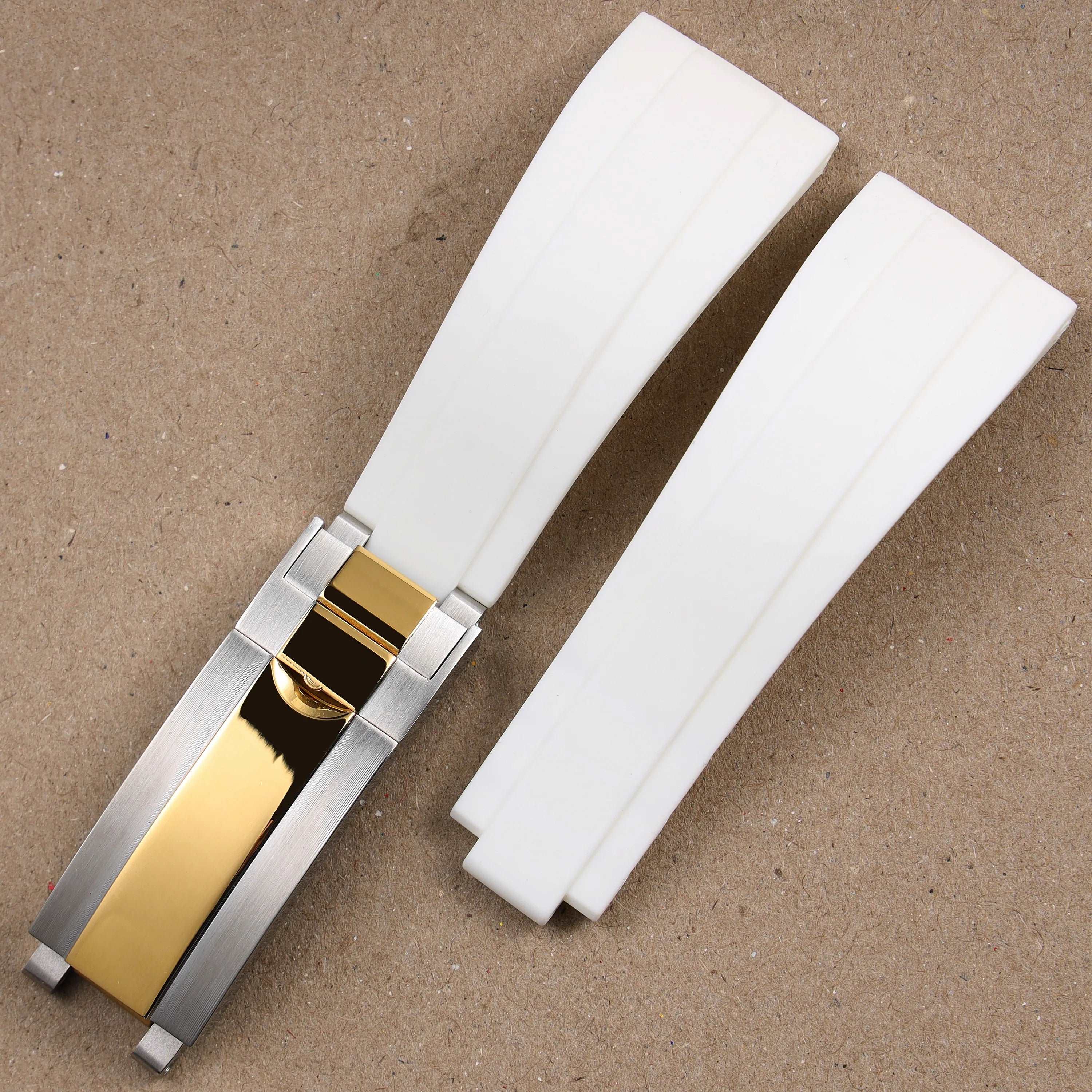 Rubber Watch Strap 18mm 19mm Glidelock Clasp – Compatible with Submariner