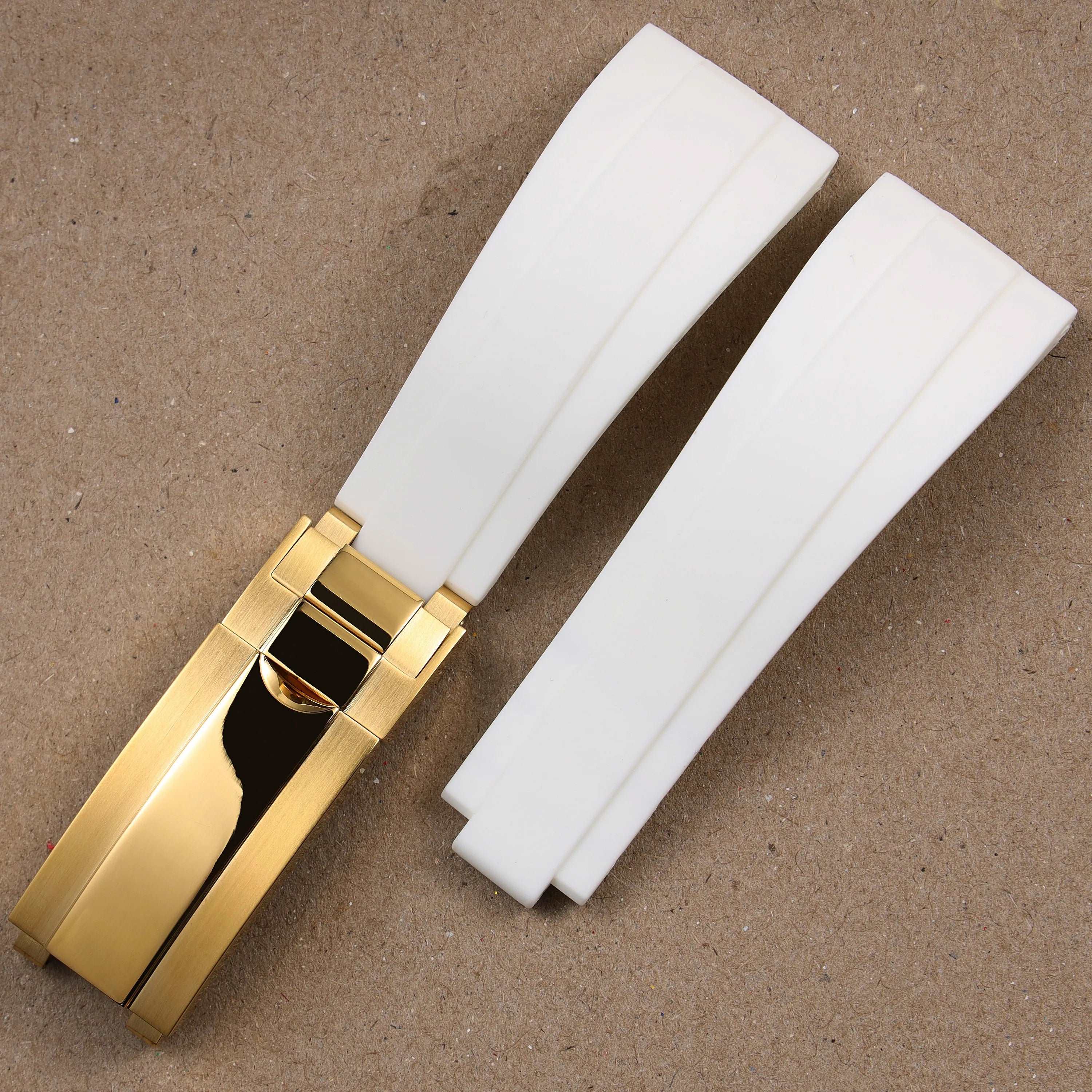 Rubber Watch Strap 18mm 19mm Glidelock Clasp – Compatible with Submariner