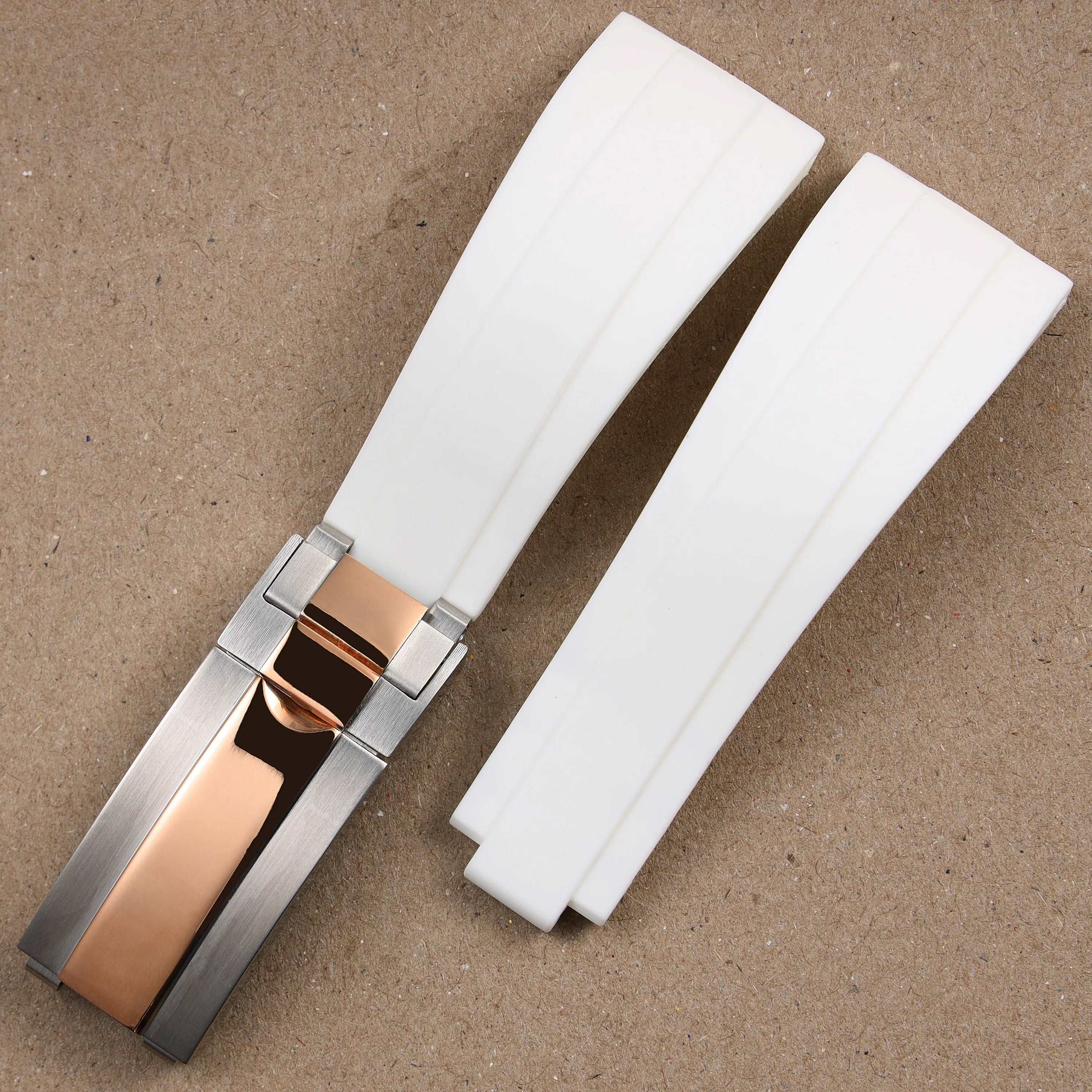 Rubber Watch Strap 18mm 19mm Glidelock Clasp – Compatible with Submariner
