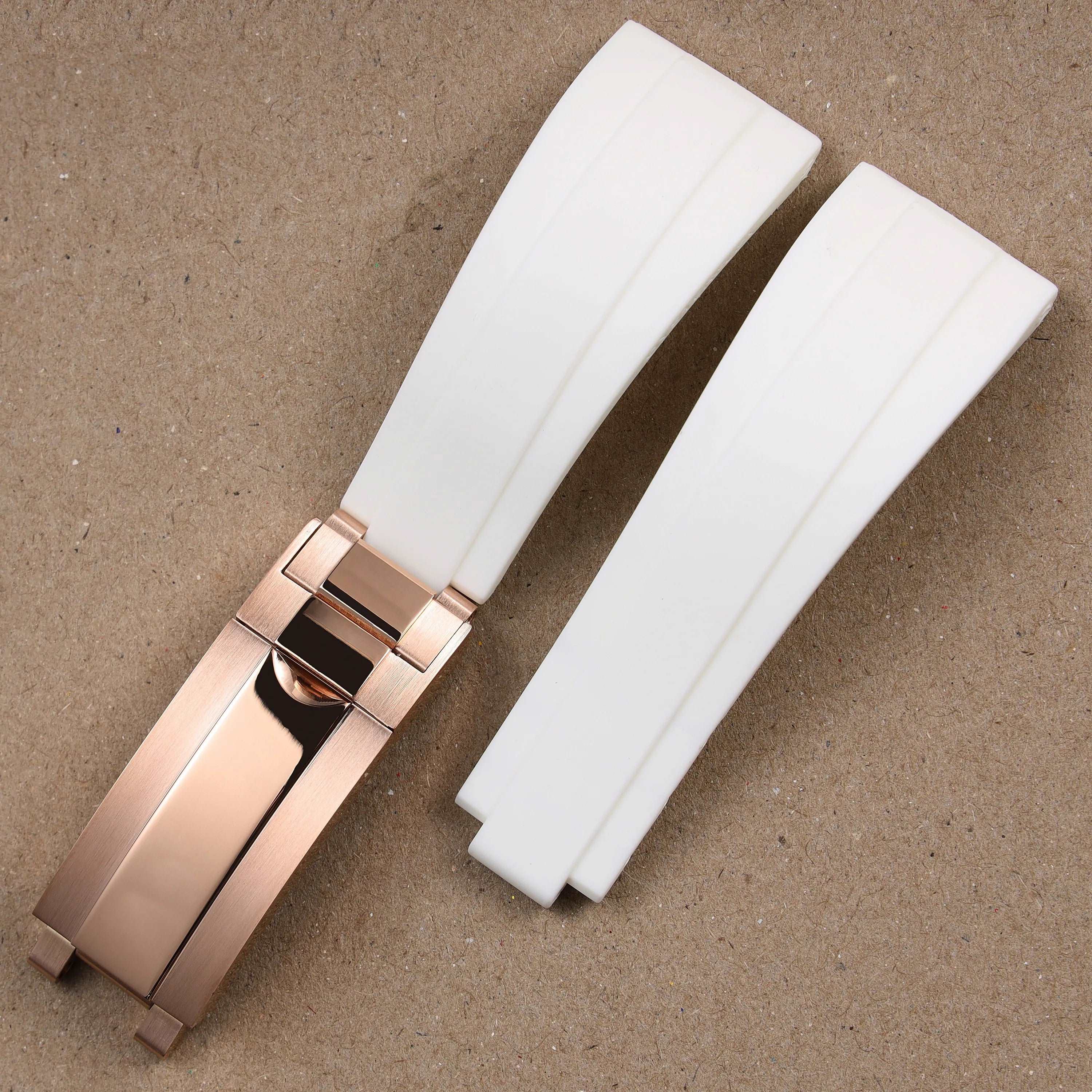 Rubber Watch Strap 18mm 19mm Glidelock Clasp – Compatible with Submariner