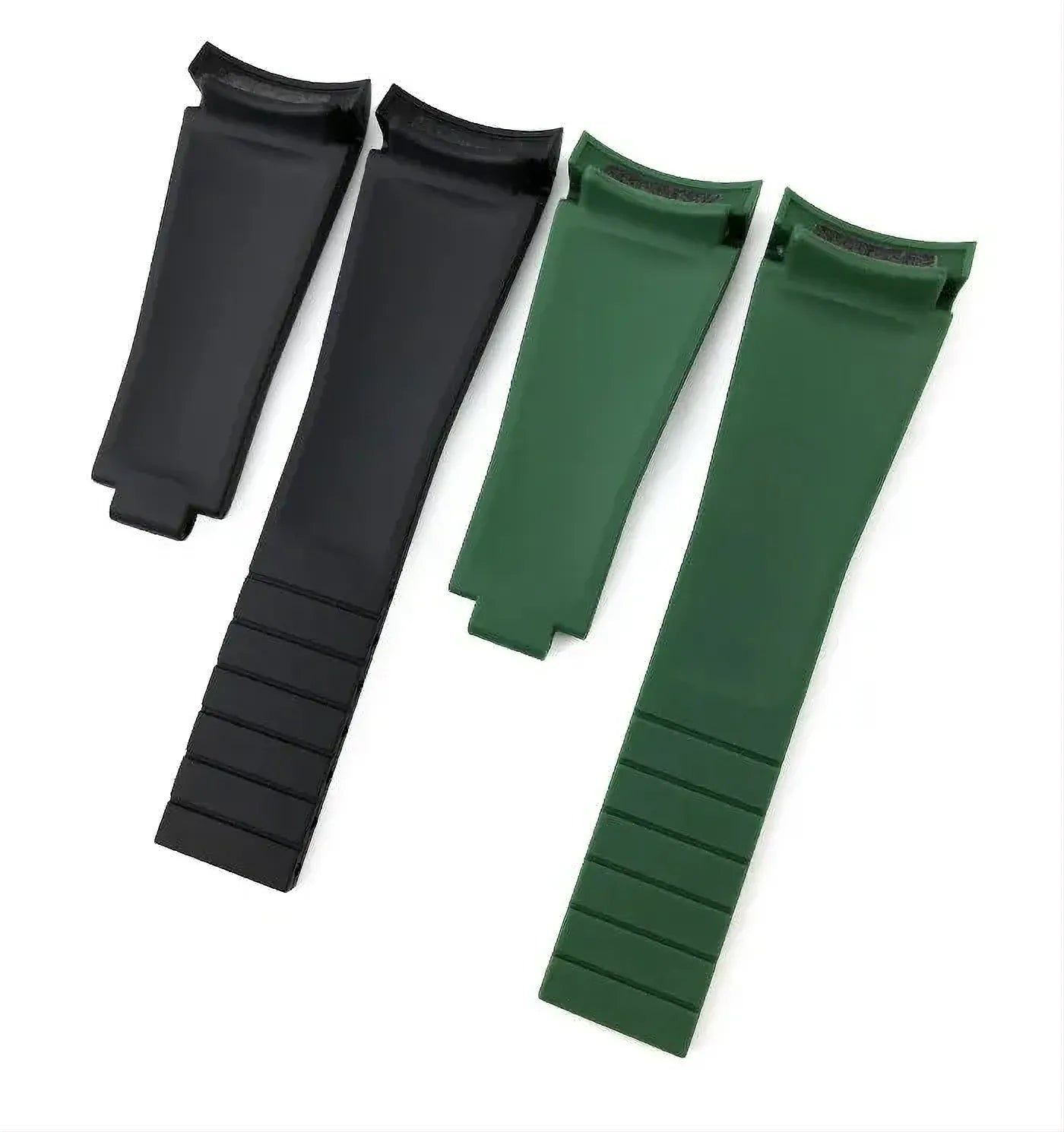 18mm Curved-End Rubber Watch Strap Compatible with Rolex-Watch Bands-VivaStraps-Viva Timepiece