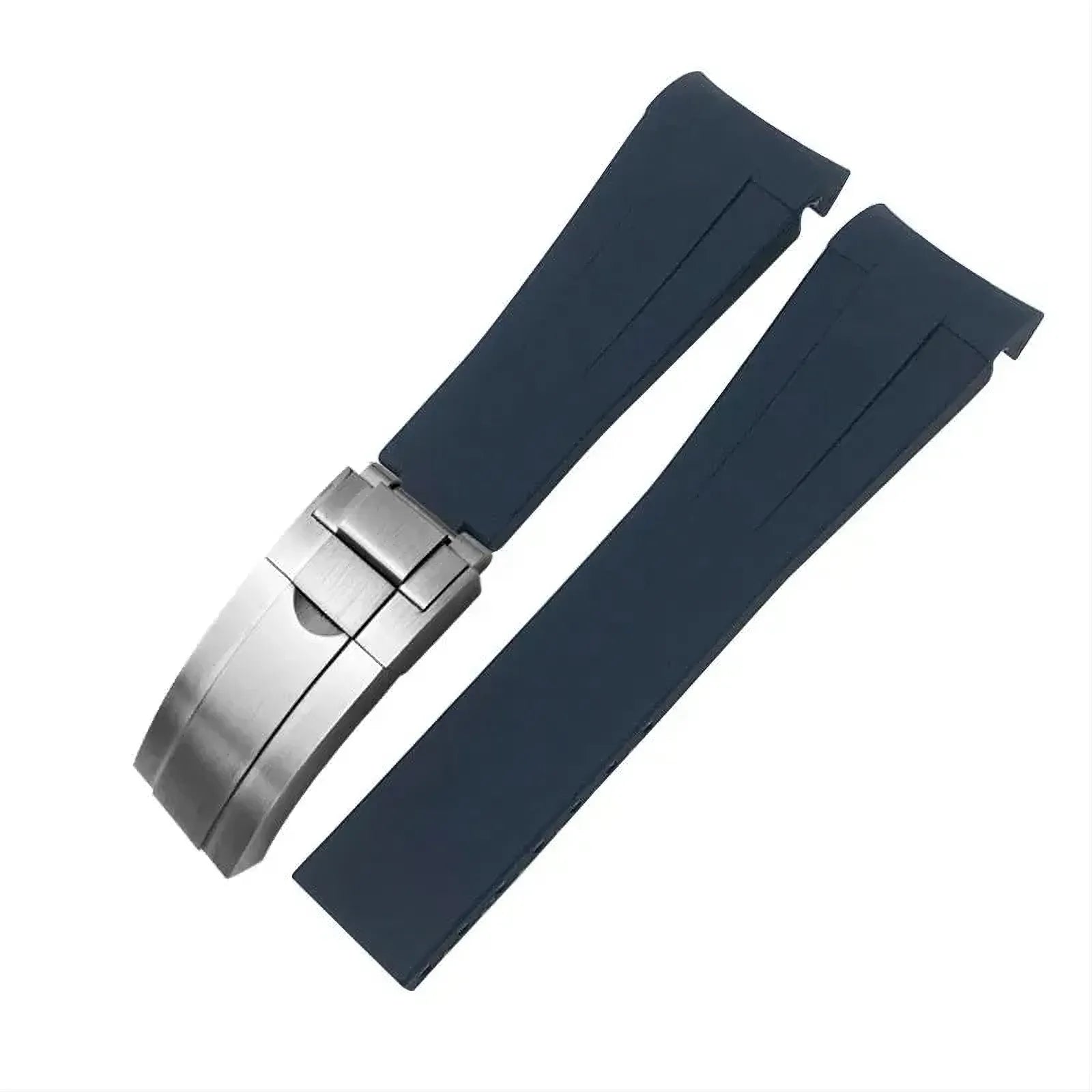 20mm Curved-End Rubber Watch Strap Compatible with Rolex-VivaStraps-Viva Timepiece