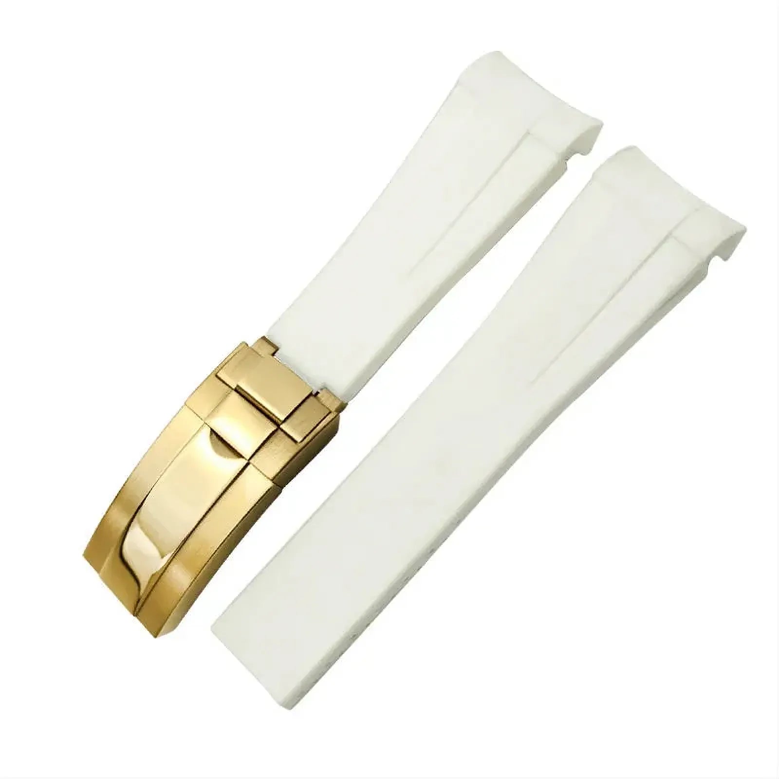 20mm Curved-End Rubber Watch Strap Compatible with Rolex-VivaStraps-Viva Timepiece