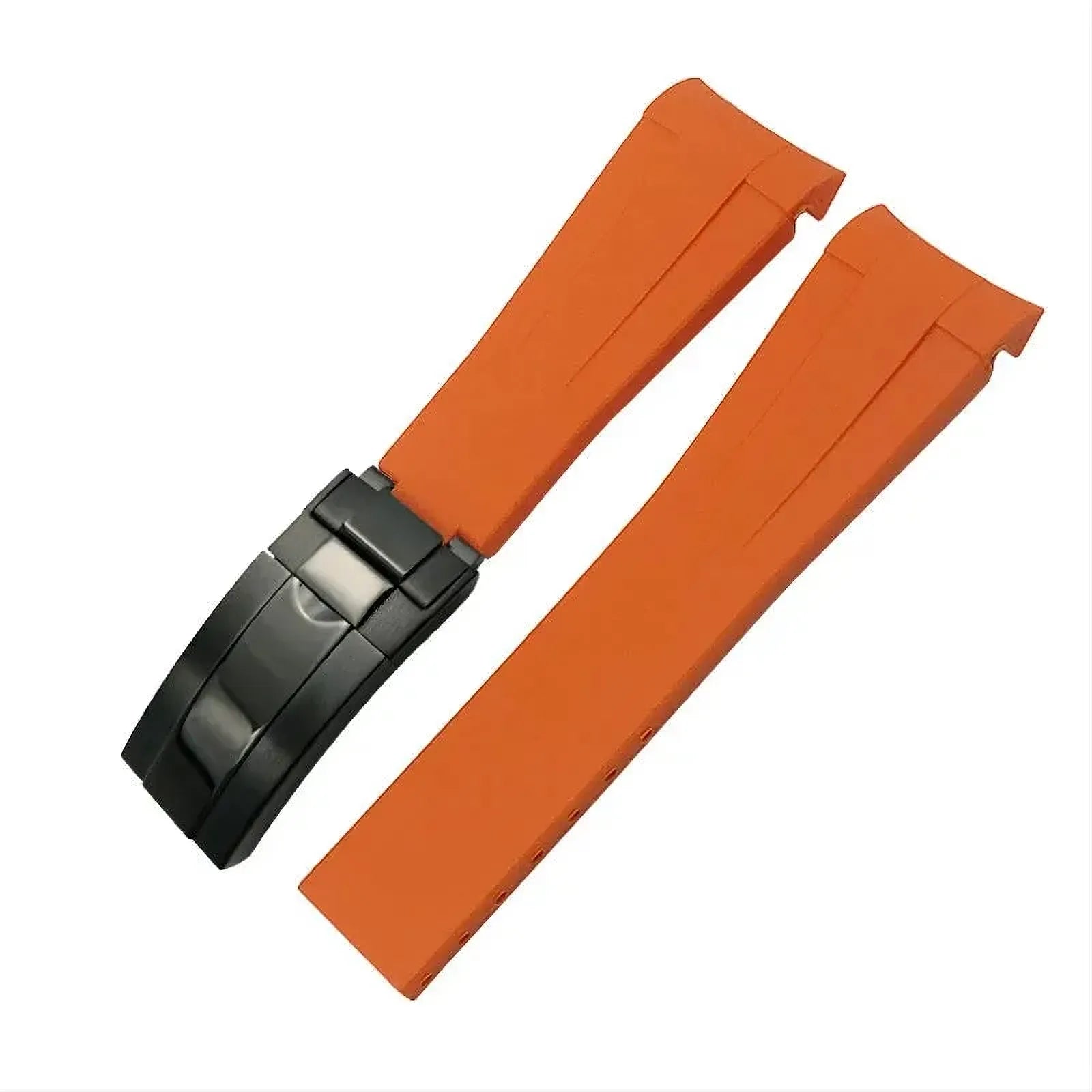 20mm Curved-End Rubber Watch Strap Compatible with Rolex-VivaStraps-Viva Timepiece