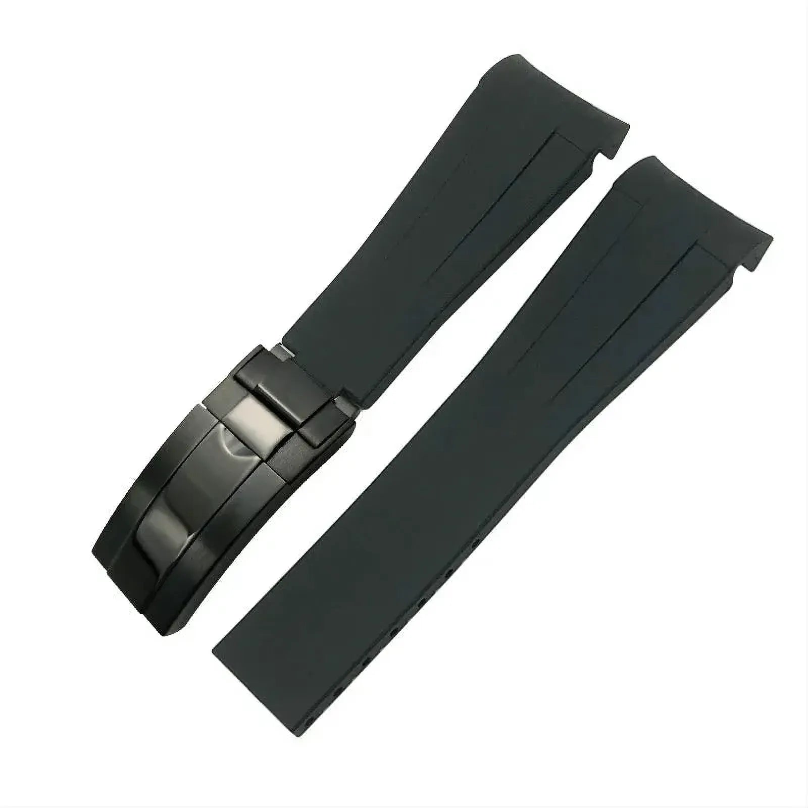 20mm Curved-End Rubber Watch Strap Compatible with Rolex-VivaStraps-Viva Timepiece