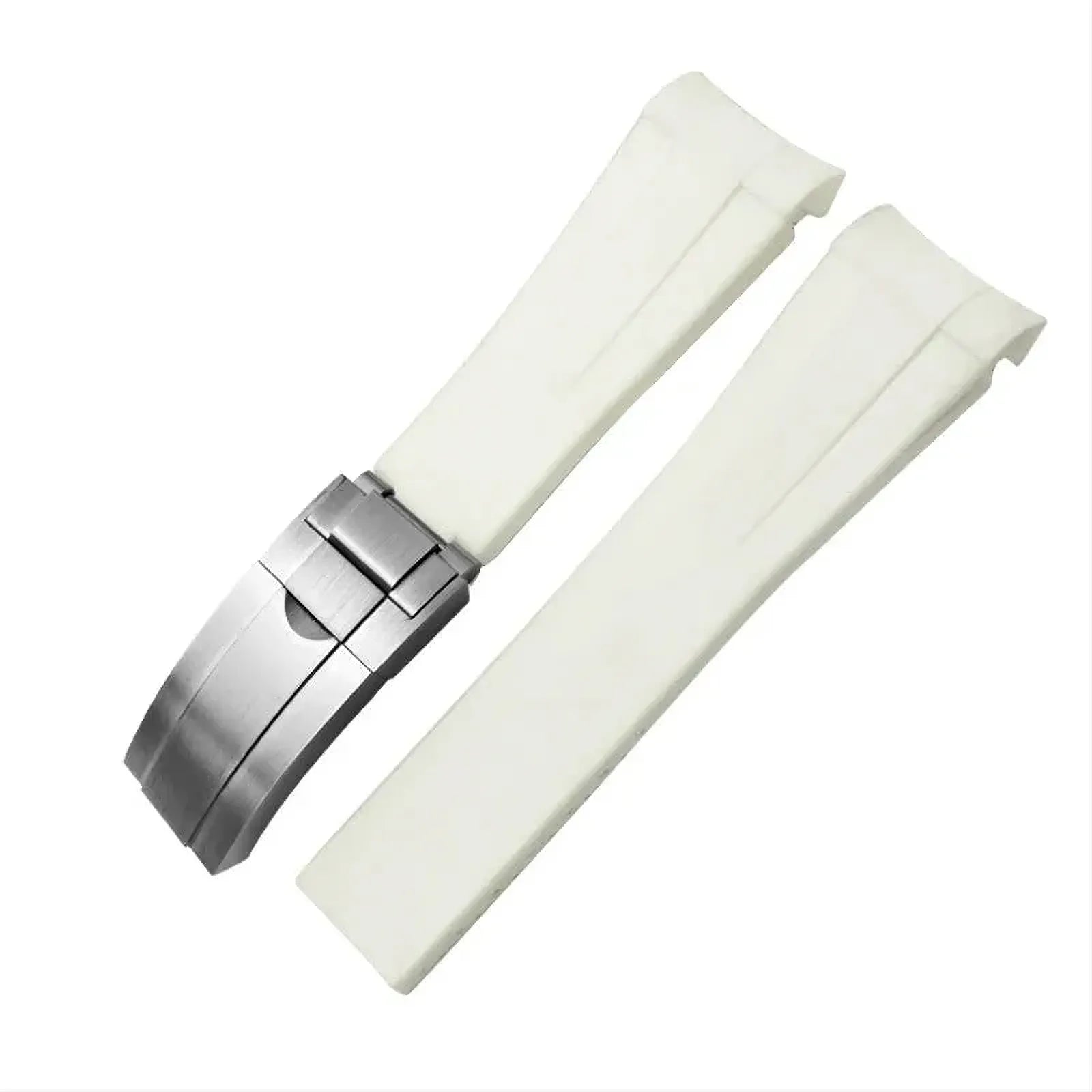 20mm Curved-End Rubber Watch Strap Compatible with Rolex-VivaStraps-Viva Timepiece