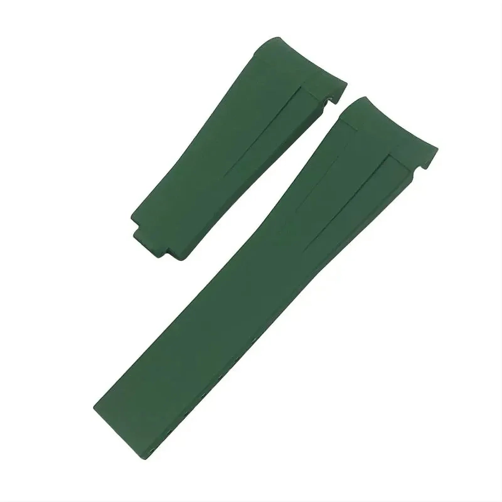 20mm Curved-End Rubber Watch Strap Compatible with Rolex-VivaStraps-Viva Timepiece