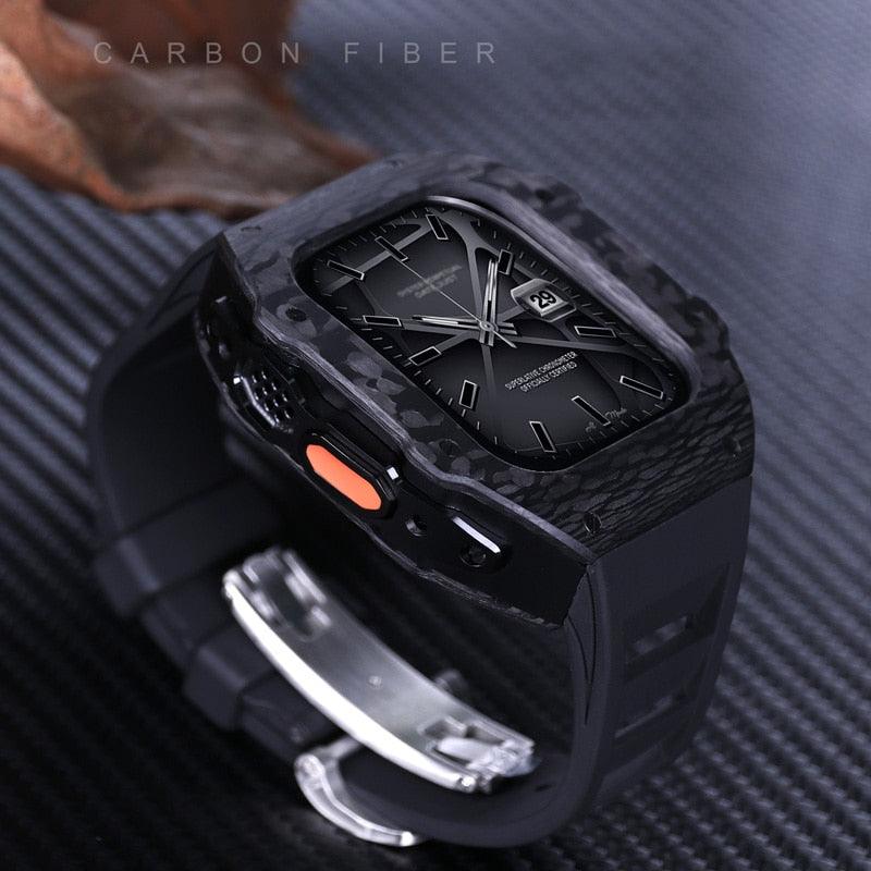 UC0649 Carbon Fiber Cases For Apple Watch 44-45, Ultra - Watch Accessories - Viva Timepiece - Viva Timepiece