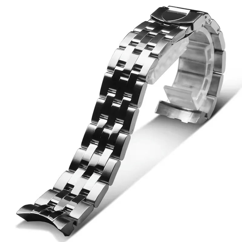 21mm Stainless Steel Watch Chain Band Compatible with Tudor Glamour 5600