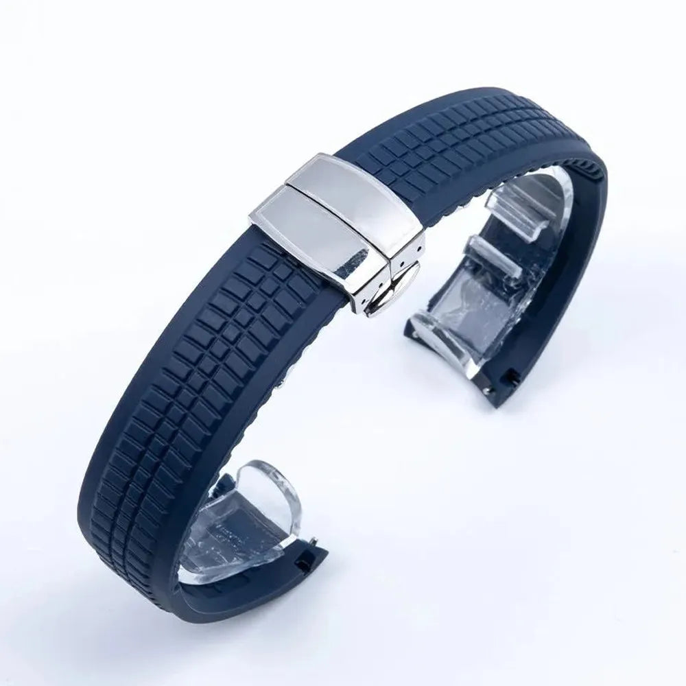 21mm Curved-End Silicone Strap Compatible with Aquanaut 5164A 5167A-VivaStraps-Viva Timepiece