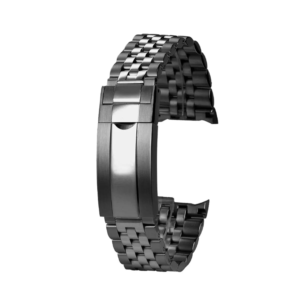 22mm Curved-End Stainless Steel Watch Band Compatible with Casio MDV-106-107-ChronoCraft-Viva Timepiece