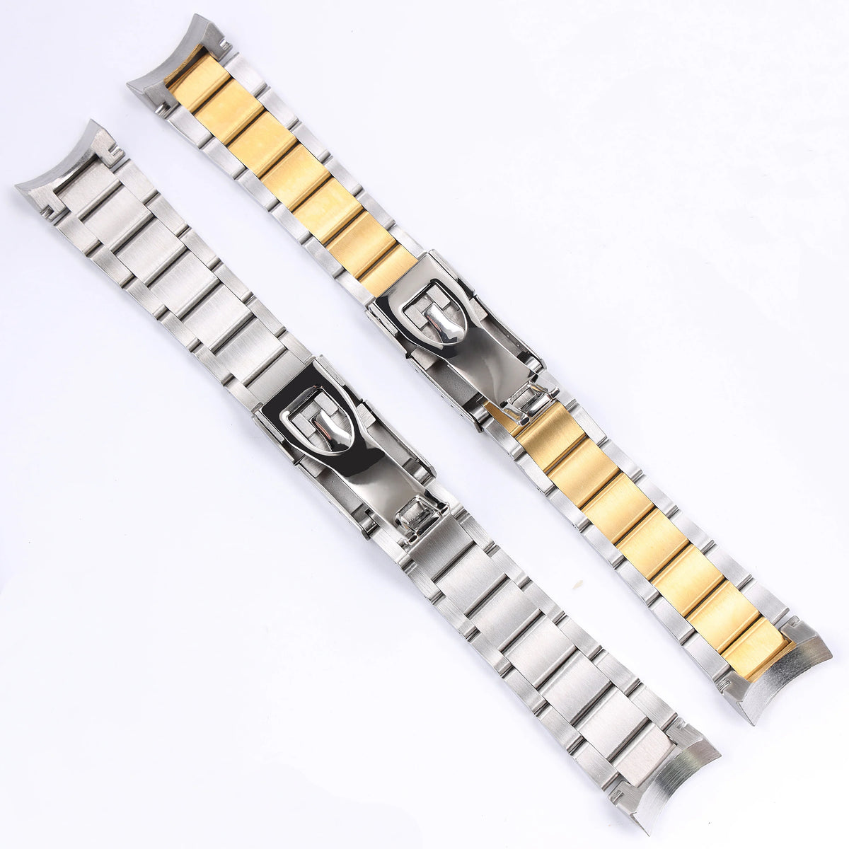 22mm Stainless Steel Curved-End Bracelet – Compatible with Tudor Black Bay 79230 79730-Watch Bands-ChronoCraft-silver-22mm-Viva Timepiece