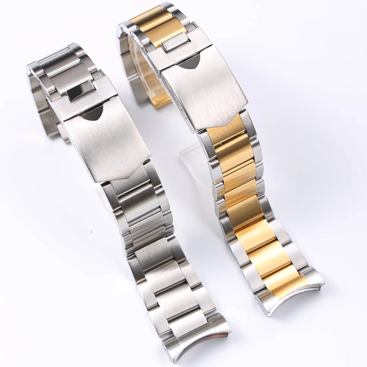 22mm Stainless Steel Curved-End Bracelet – Compatible with Tudor Black Bay 79230 79730-Watch Bands-ChronoCraft-silver-22mm-Viva Timepiece