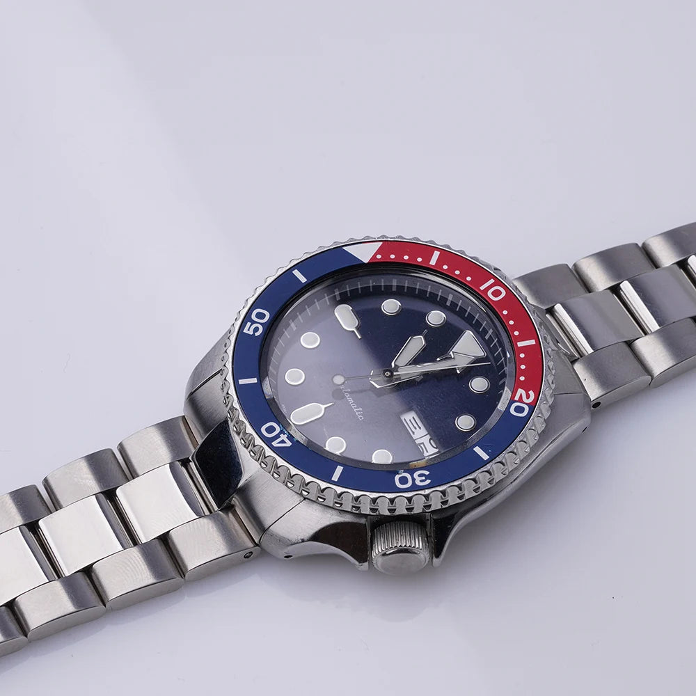 22mm Stainless Steel Curved-End Watch Bracelet – Compatible with Seiko SKX & 5 Sports-Watch Bands-ChronoCraft-For Seiko SKX Series-22mm-Viva Timepiece
