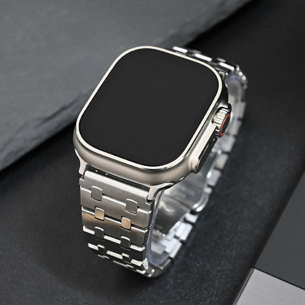 Stainless Steel Bracelet Band Compatible with Apple Watch