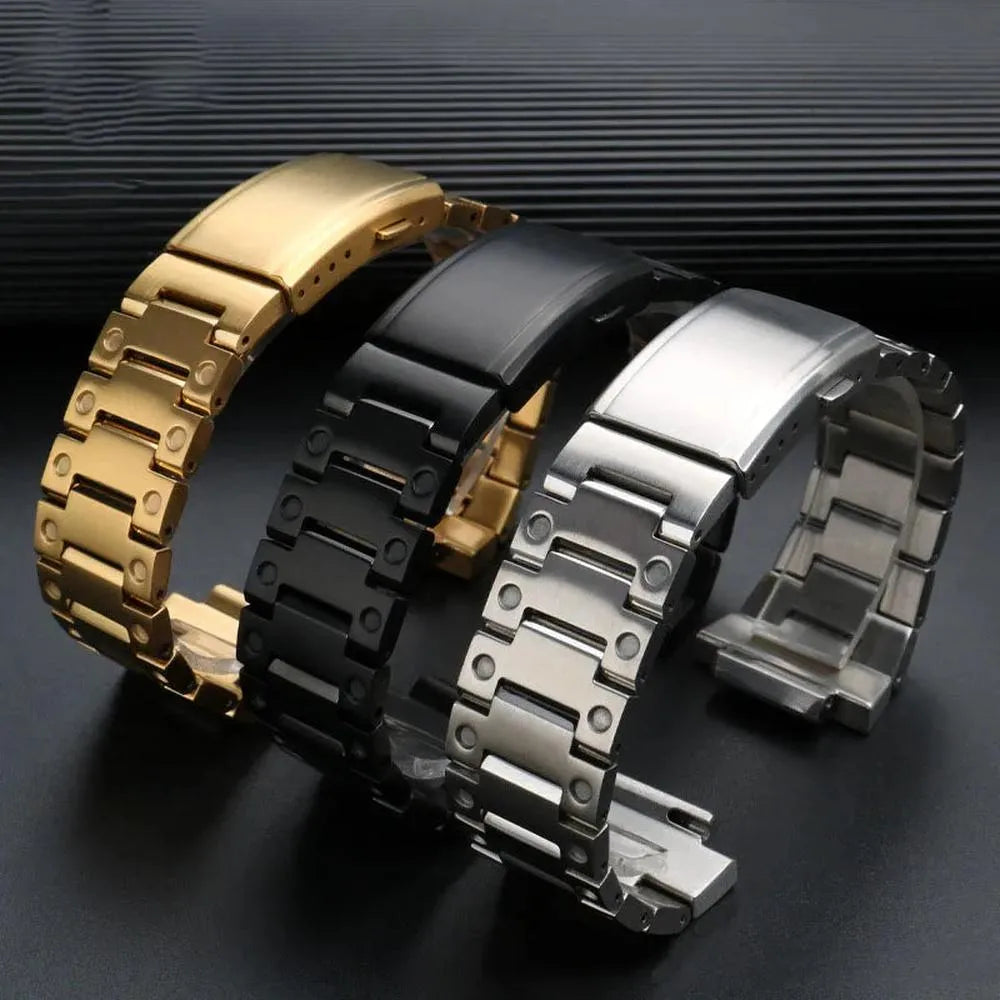 Stainless Steel Metal Watch Strap – Compatible with 5600/5610 & GA2100 Series-VivaStraps-Viva Timepiece