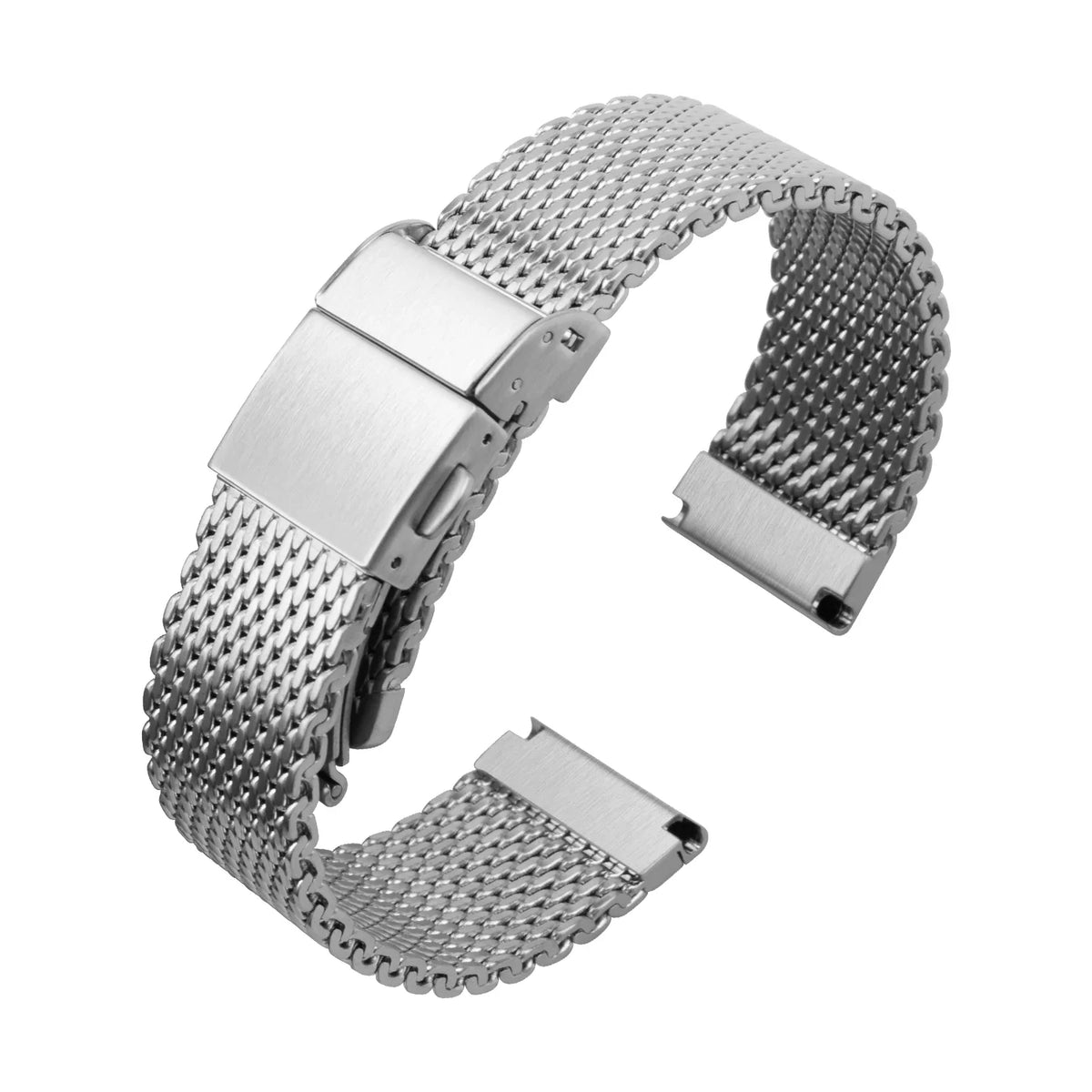 316L Milanese Mesh Watch Bracelet Double-Press Folding Clasp