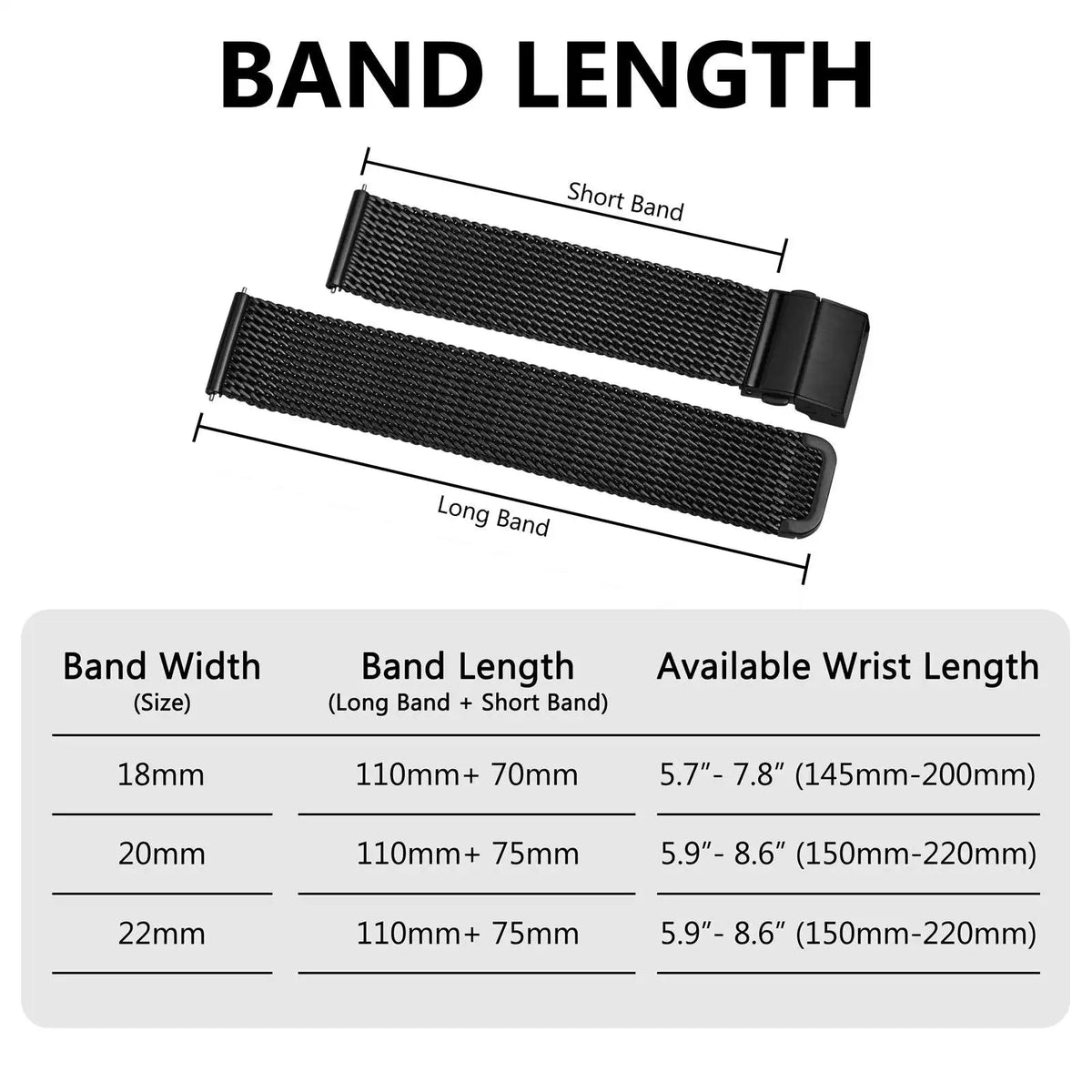 316L Stainless Steel Mesh Watch Band 18mm–22mm – Quick Release-Watch Bands-VivaStraps-Gold-18mm-Viva Timepiece