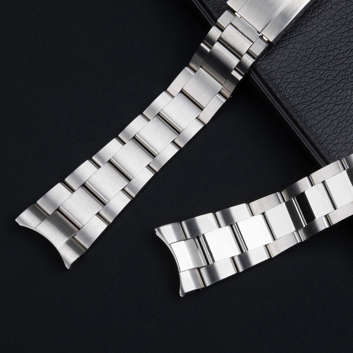 904L Stainless Steel Oyster Watch Bracelet – Glidelock Curved End