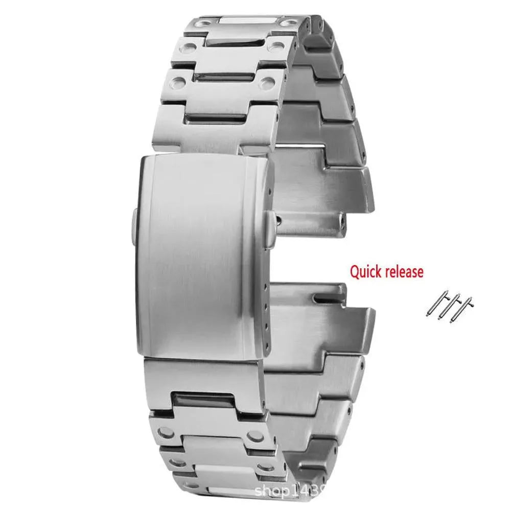 Stainless Steel Metal Watch Strap – Compatible with 5600/5610 & GA2100 Series-VivaStraps-Viva Timepiece