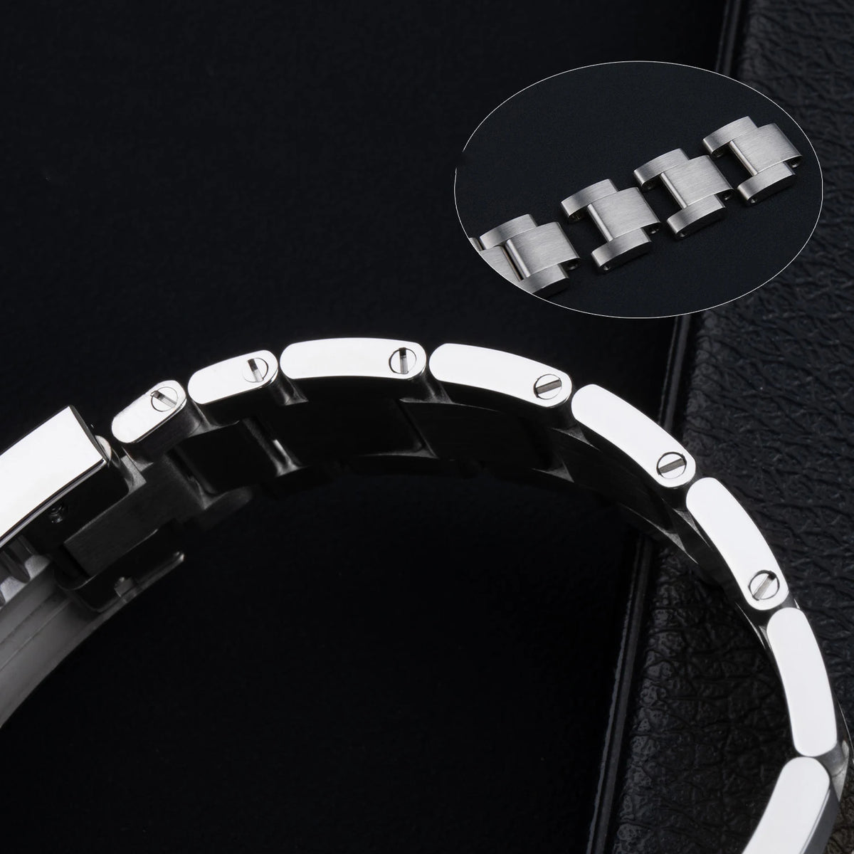 904L Stainless Steel Oyster Watch Bracelet – Glidelock Curved End