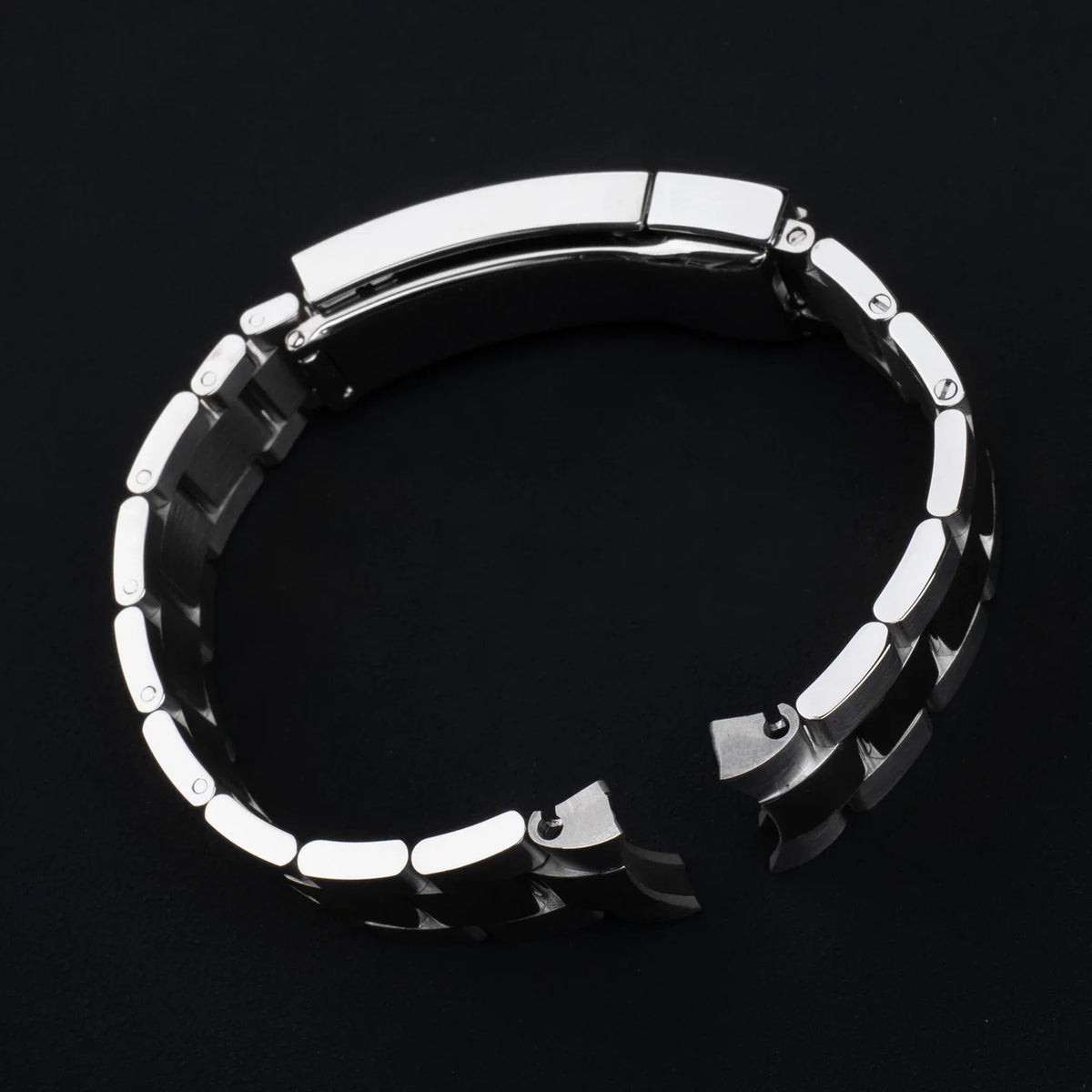 904L Stainless Steel Oyster Watch Bracelet – Glidelock Curved End